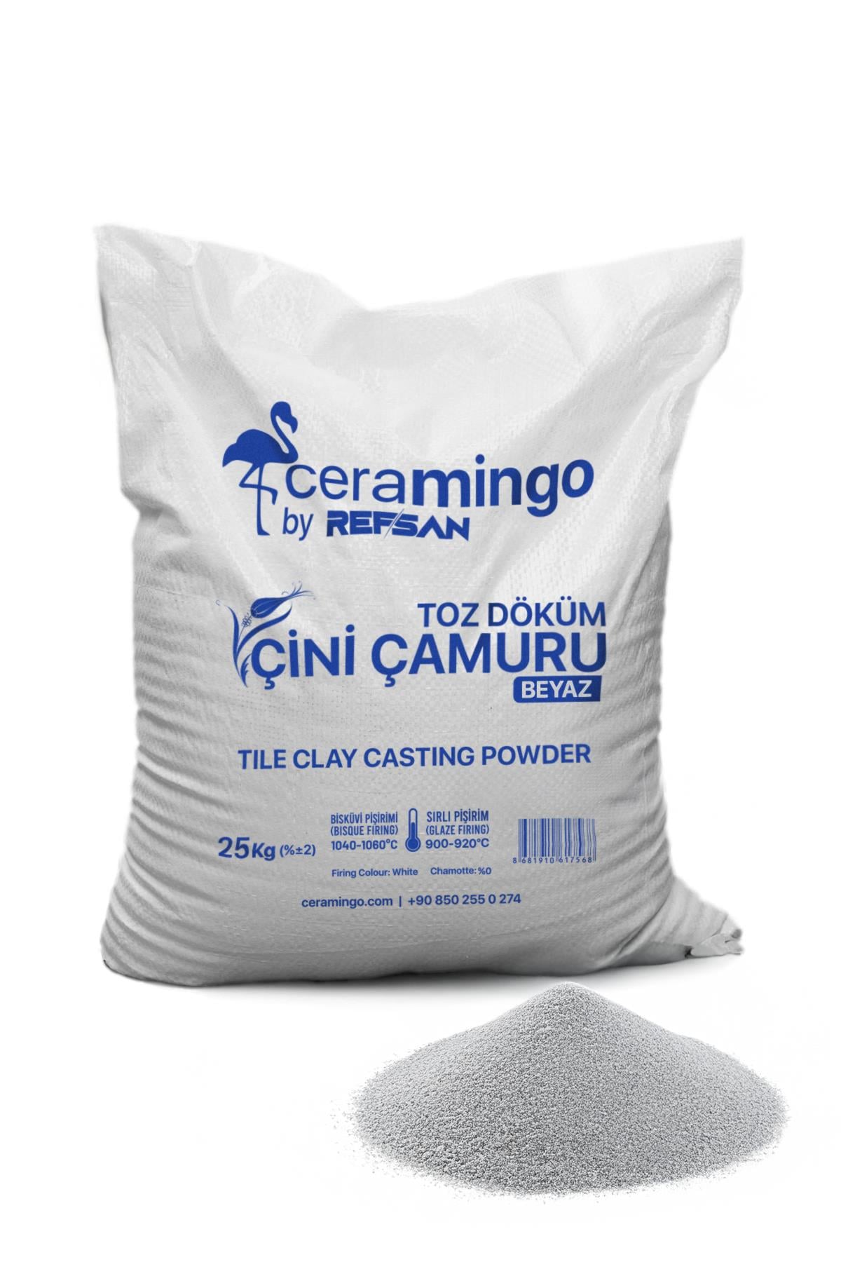 Çini Çamuru Toz Döküm