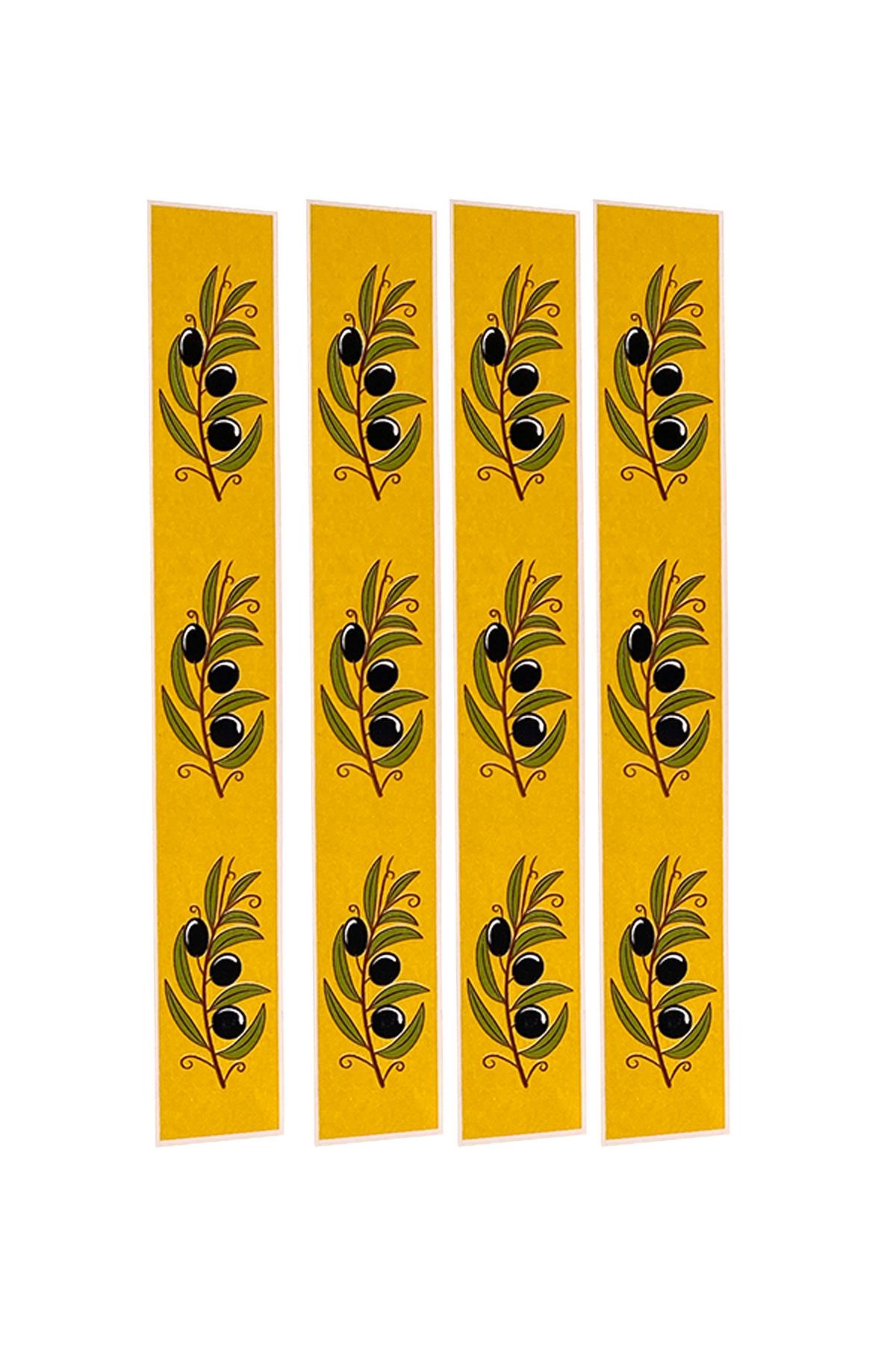 E270-9 Çini Desenli Sır Altı Dekal 3x23 cm