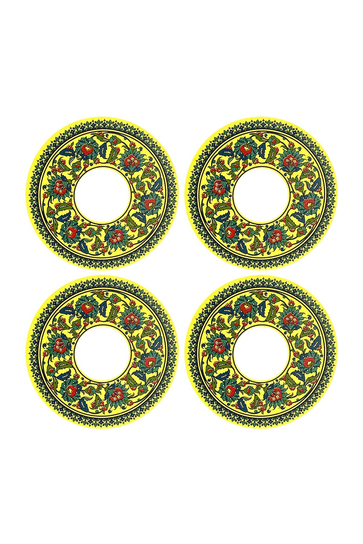 E563-2 Çini Desenli Sır Altı Dekal 12 cm