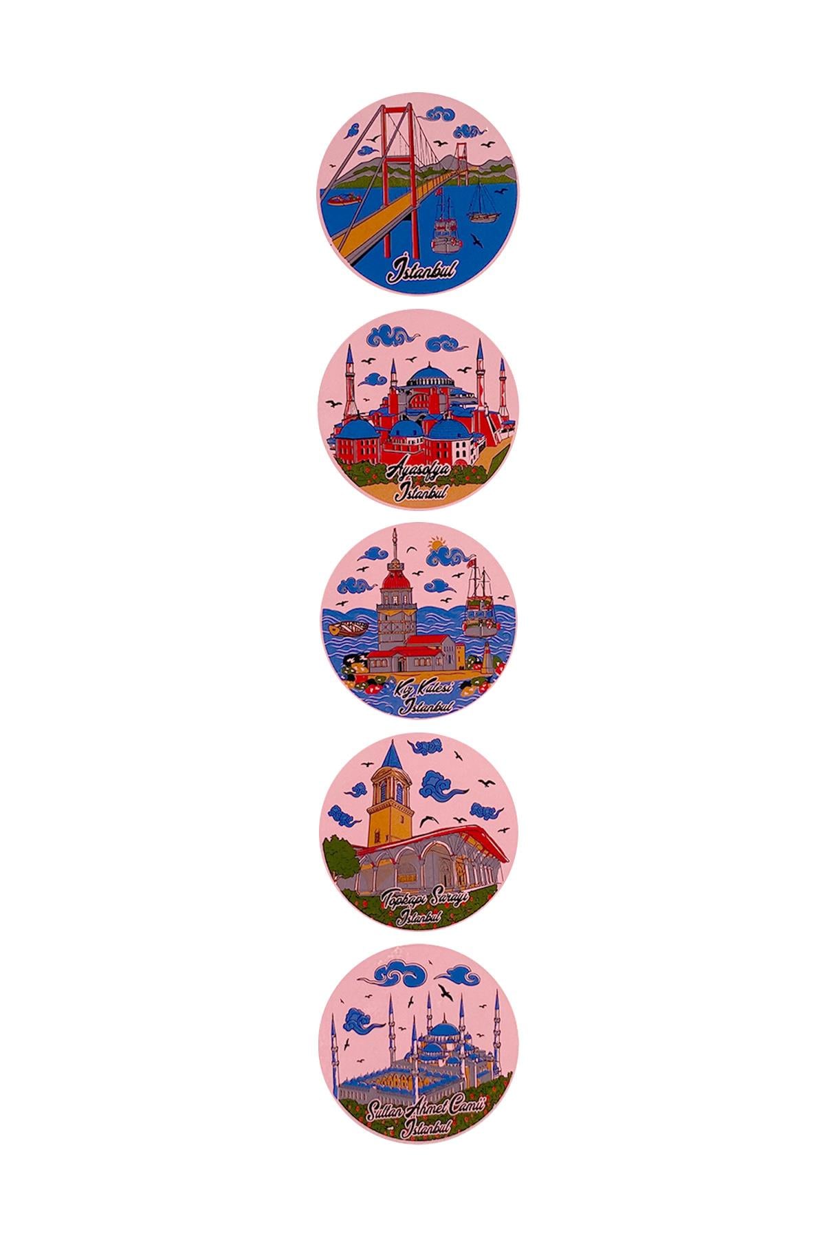 E697-2 İstanbul Desenli Sır Altı Dekal 10x50 cm