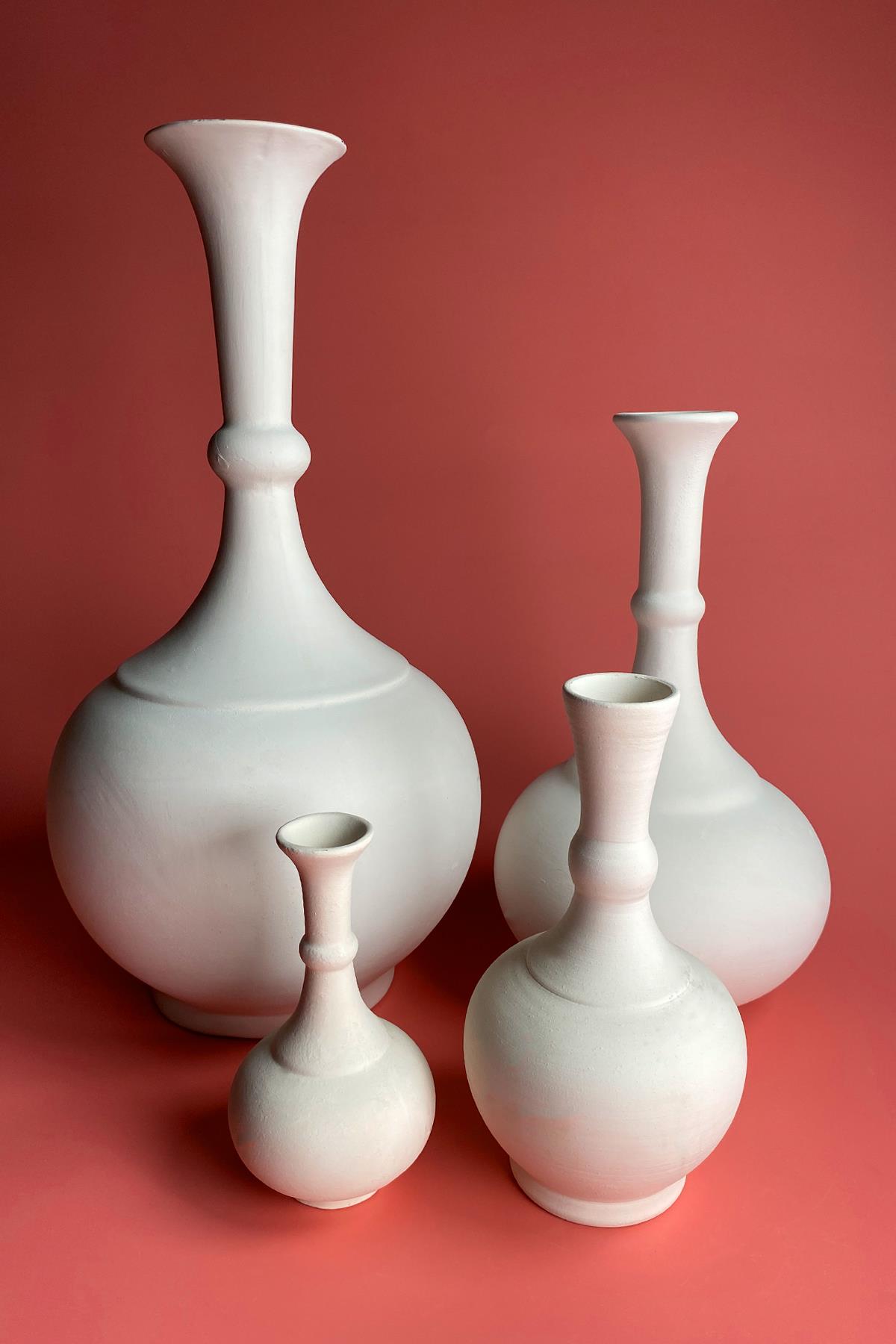 Vase Larme en Biscuit Céramique