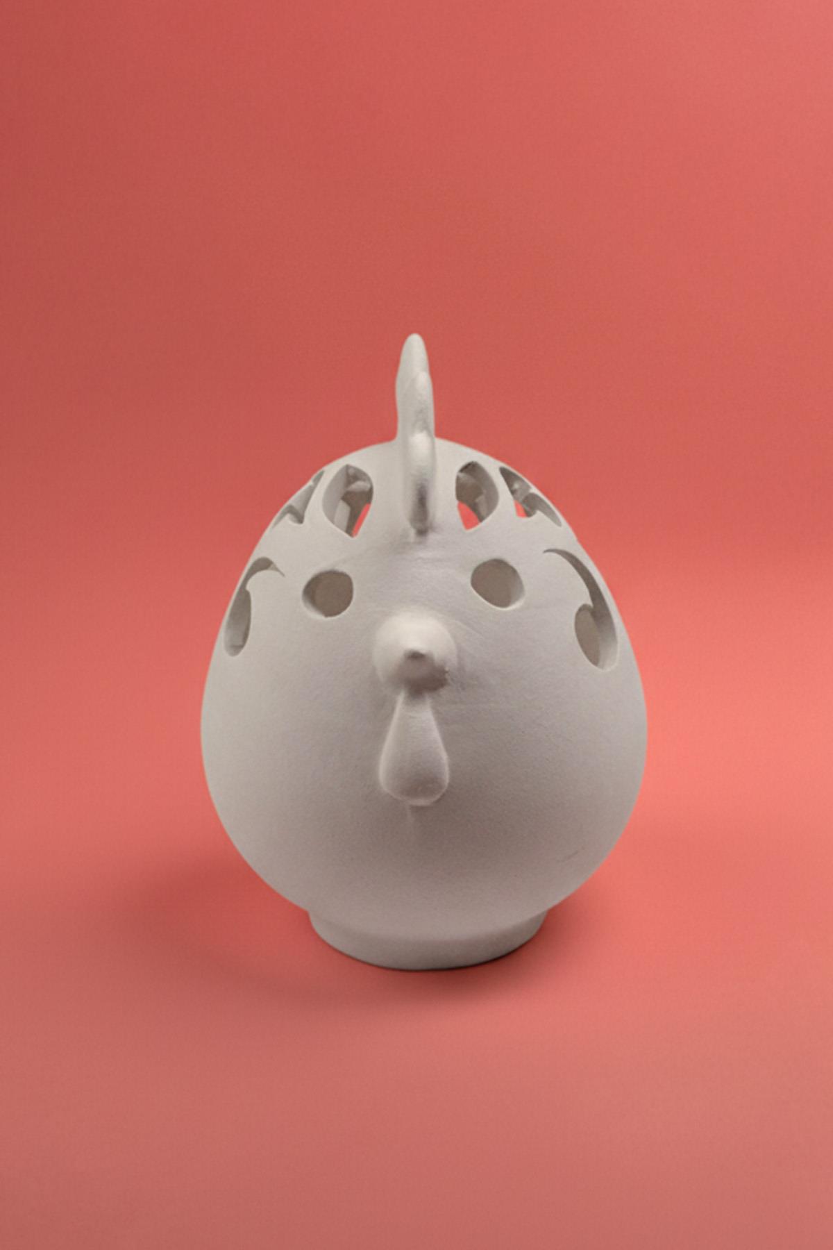 Chicken Censer Ceramic Bisque