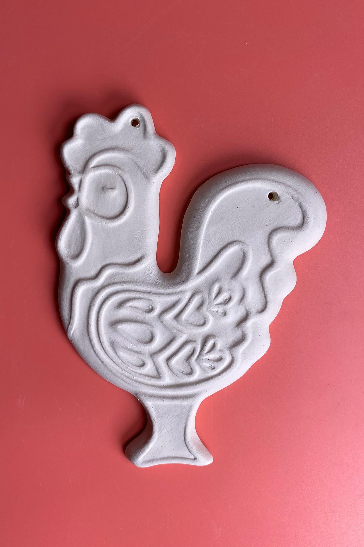 Rooster Ceramic Bisque 9534