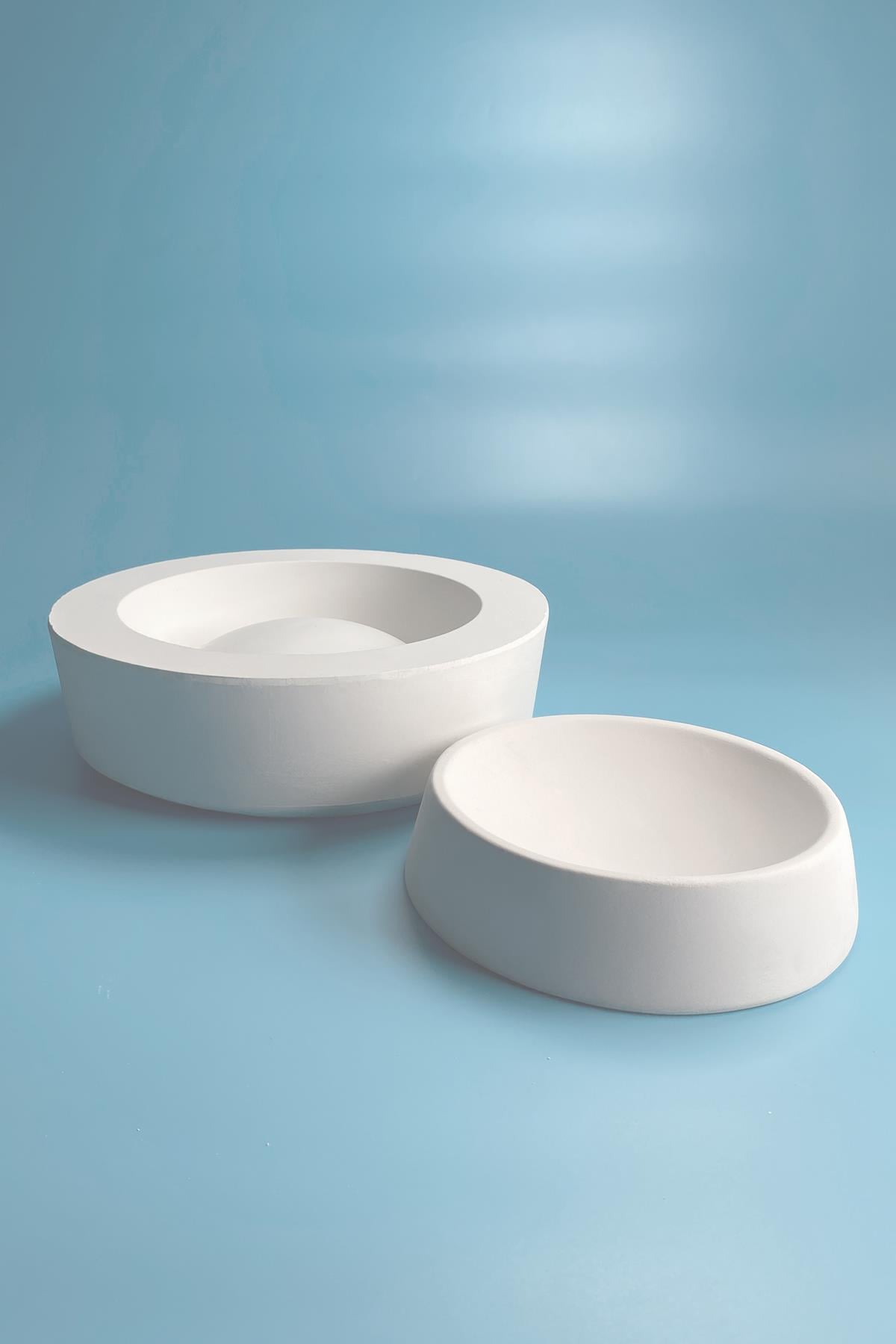 Cat And Dog Food Plate Plaster Mold