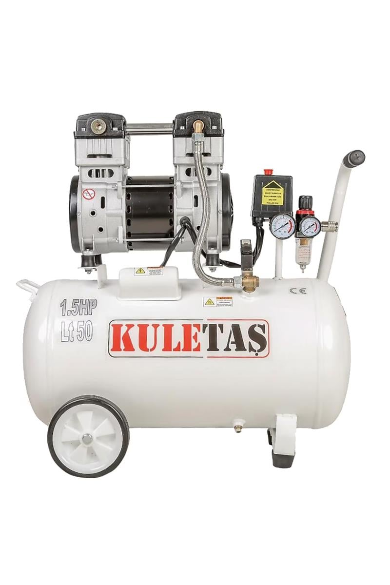 Kuletaş 50 lt 1.5 Hp Sessiz Yağsız Hava Kompresörü