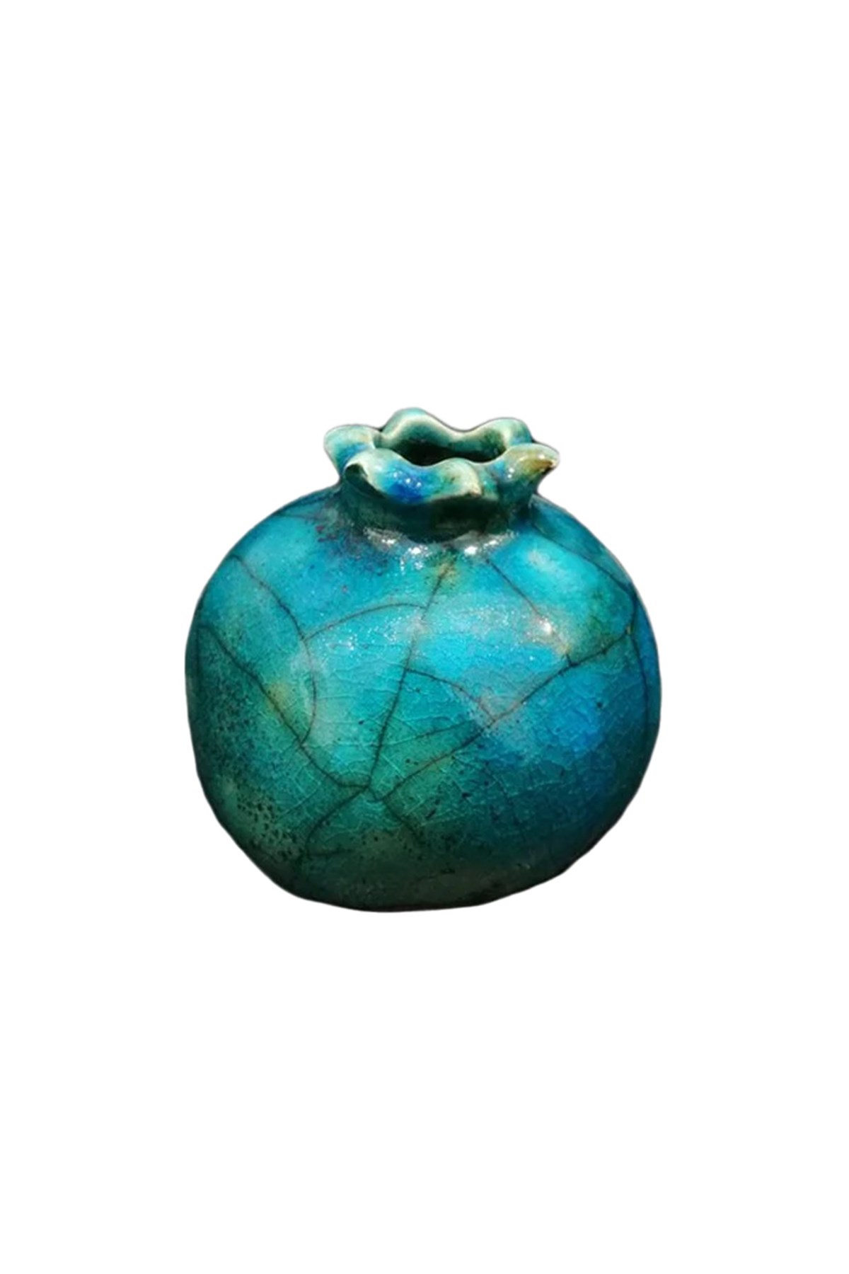 Refsan Raku Seramik Sırı - GCR 1957 Crackle Turquoise Blue