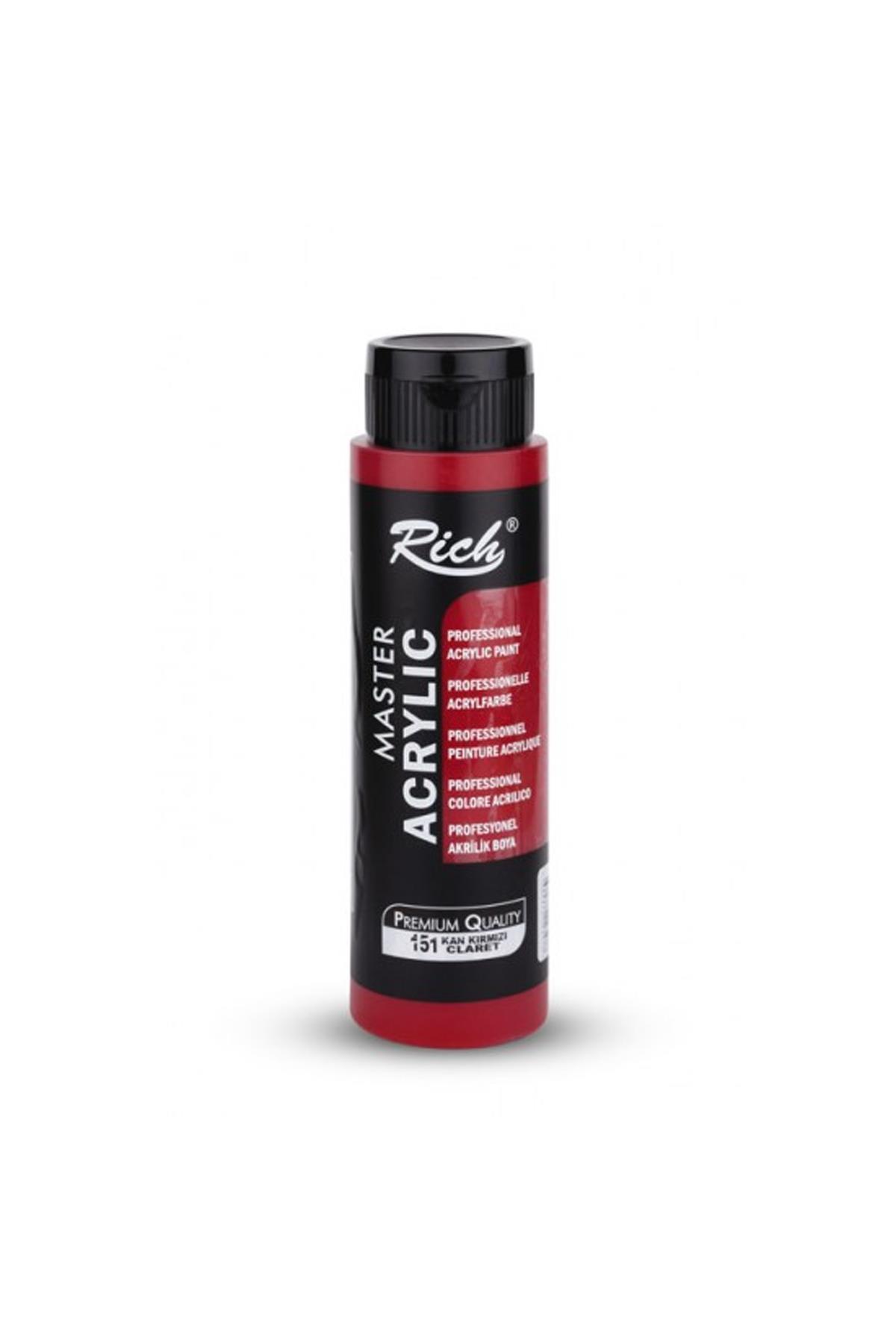 Rich Master Akrilik Boya - 02347 Kan Kırmızı 500 ml