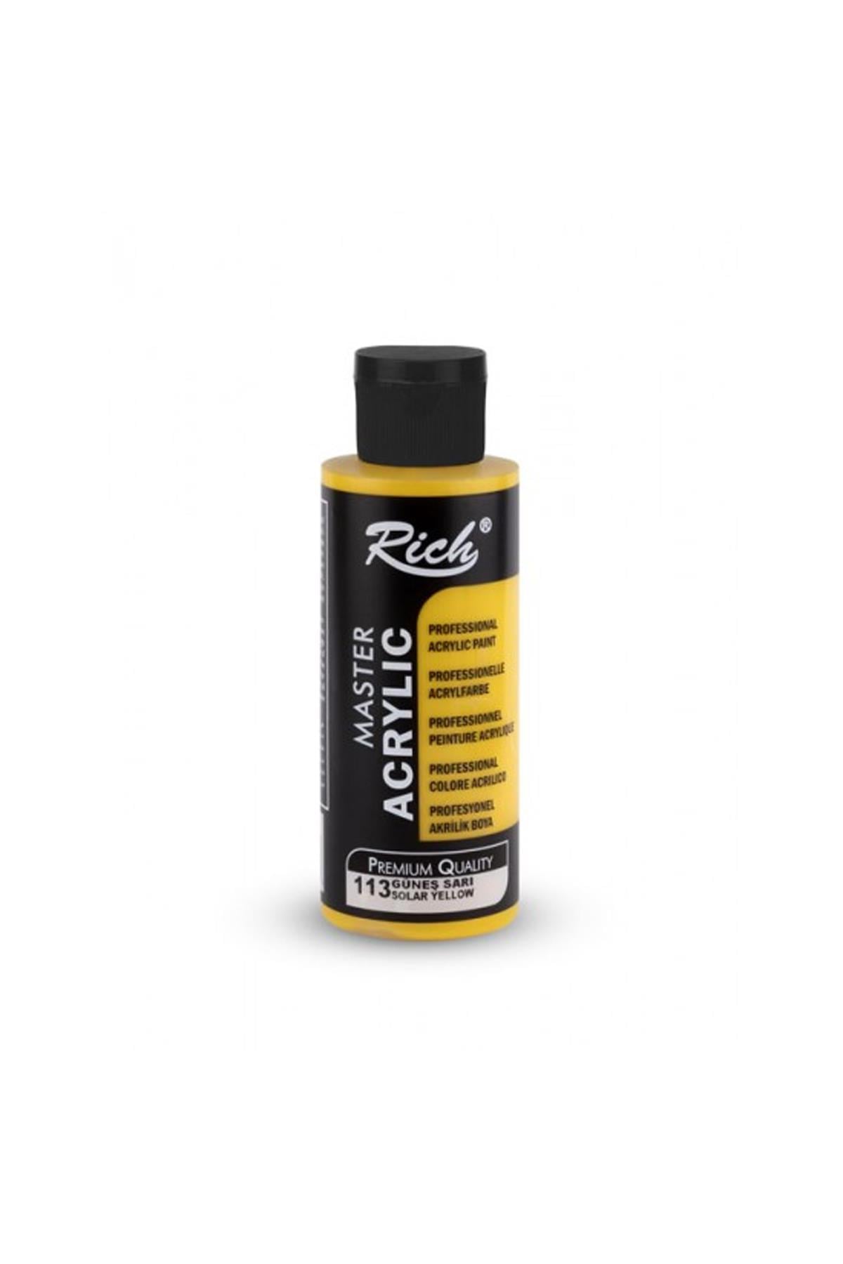 Rich Master Akrilik Boya - 113 Güneş Sarı 120 ml