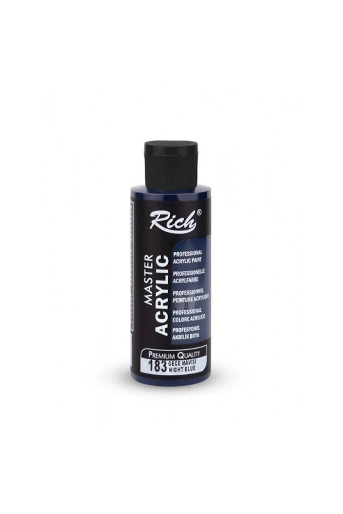 Rich Master Akrilik Boya - 183 Gece Mavisi 120 ml