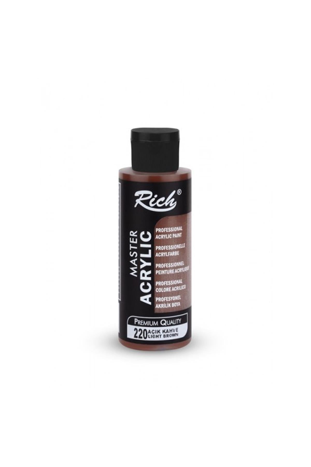 Rich Master Akrilik Boya - 220 Açık Kahve 120 ml