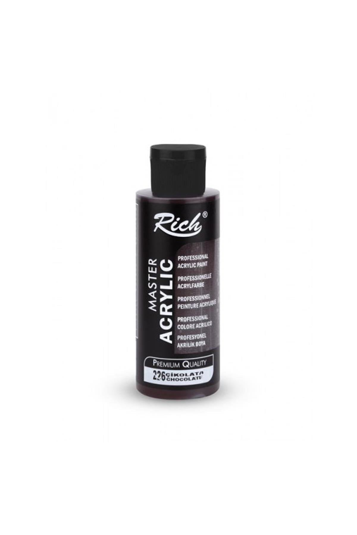 Rich Master Akrilik Boya - 226 Çikolata 120 ml