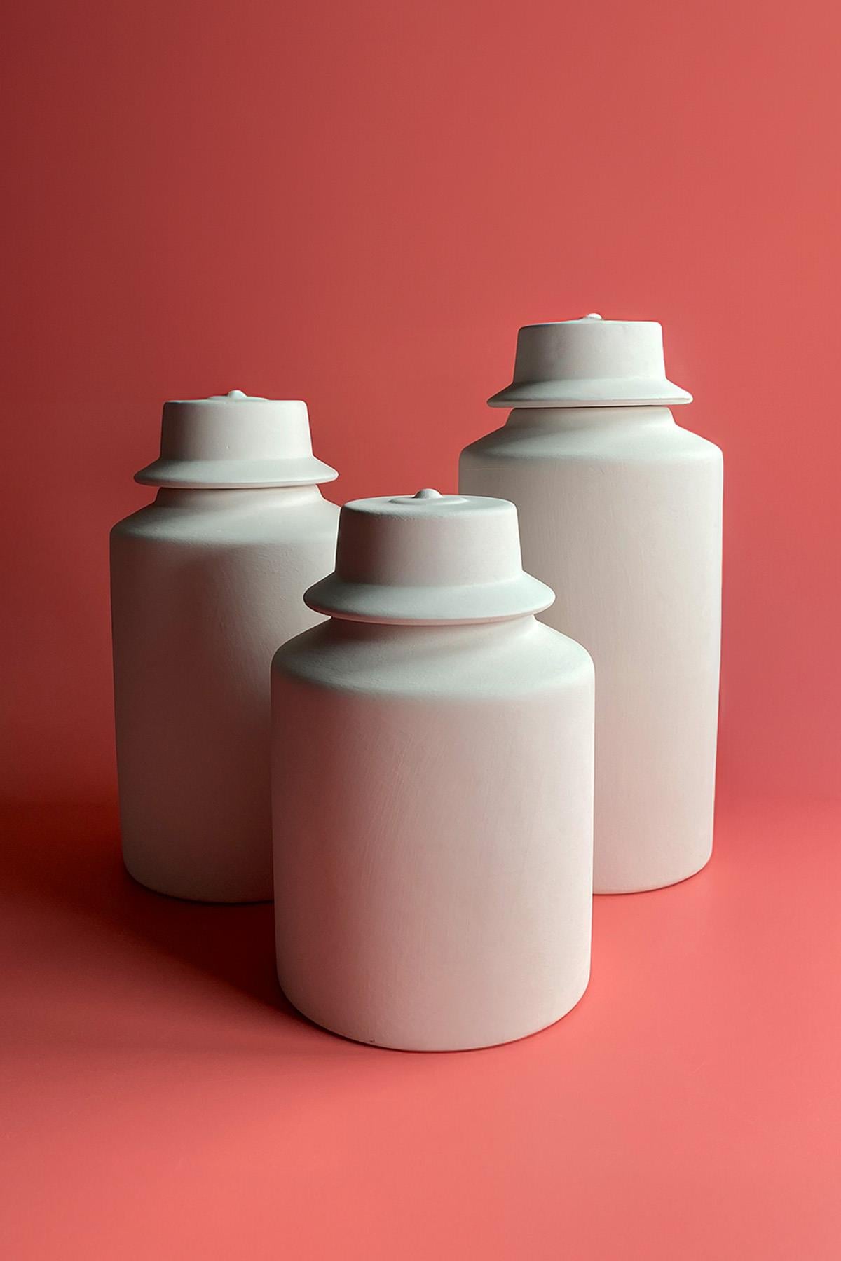 Cylinder Vase Ceramic Bisque