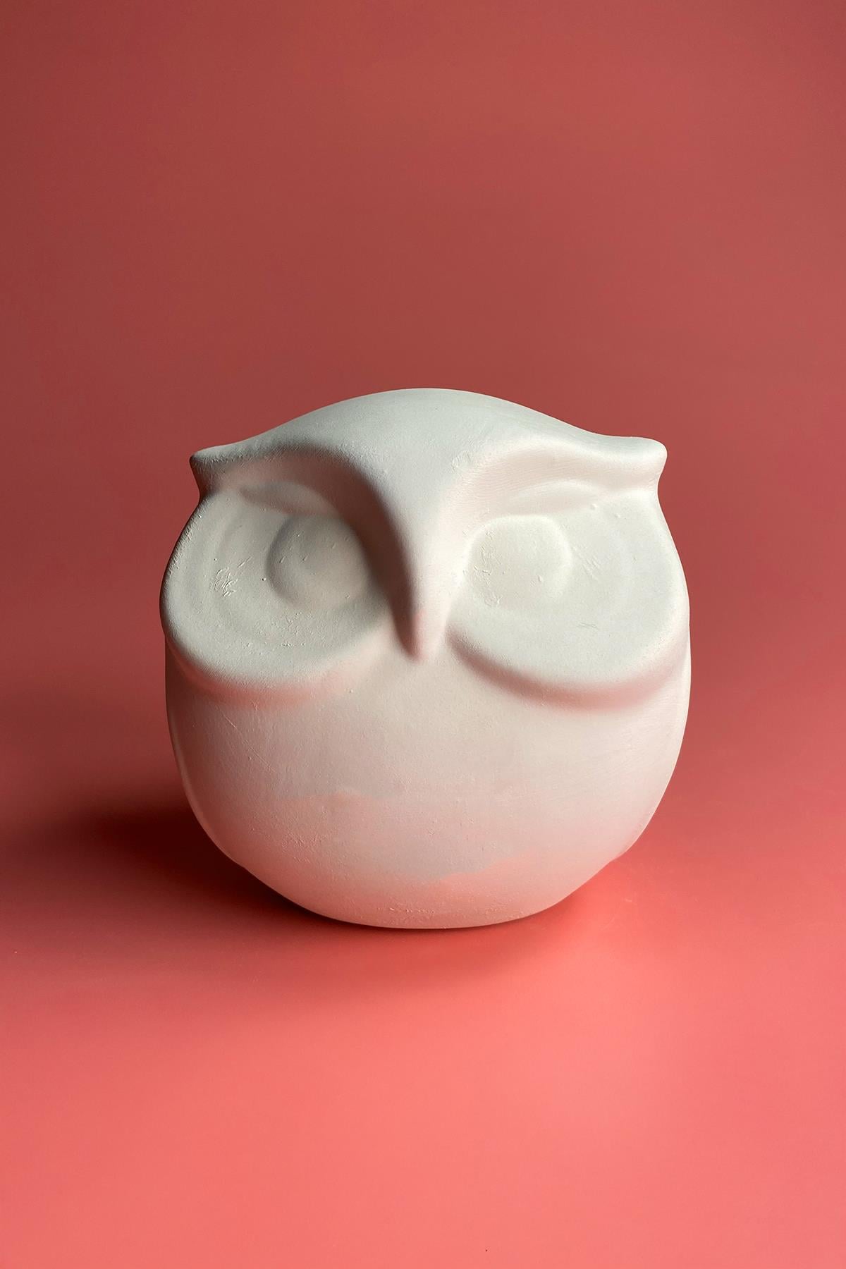 Fat Owl Ceramic Bisque