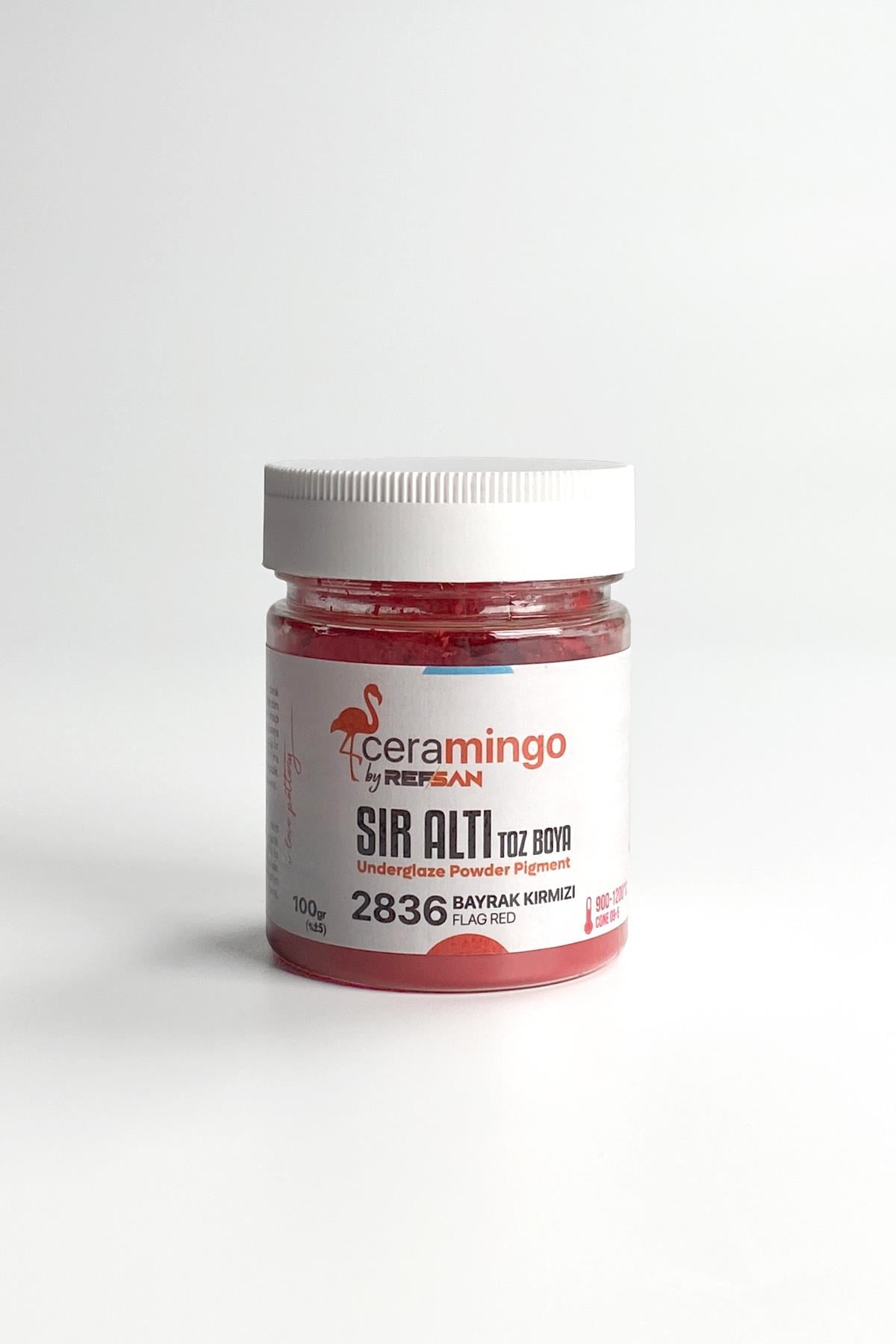 Underglaze Powder Dye 2836 Glossy Red