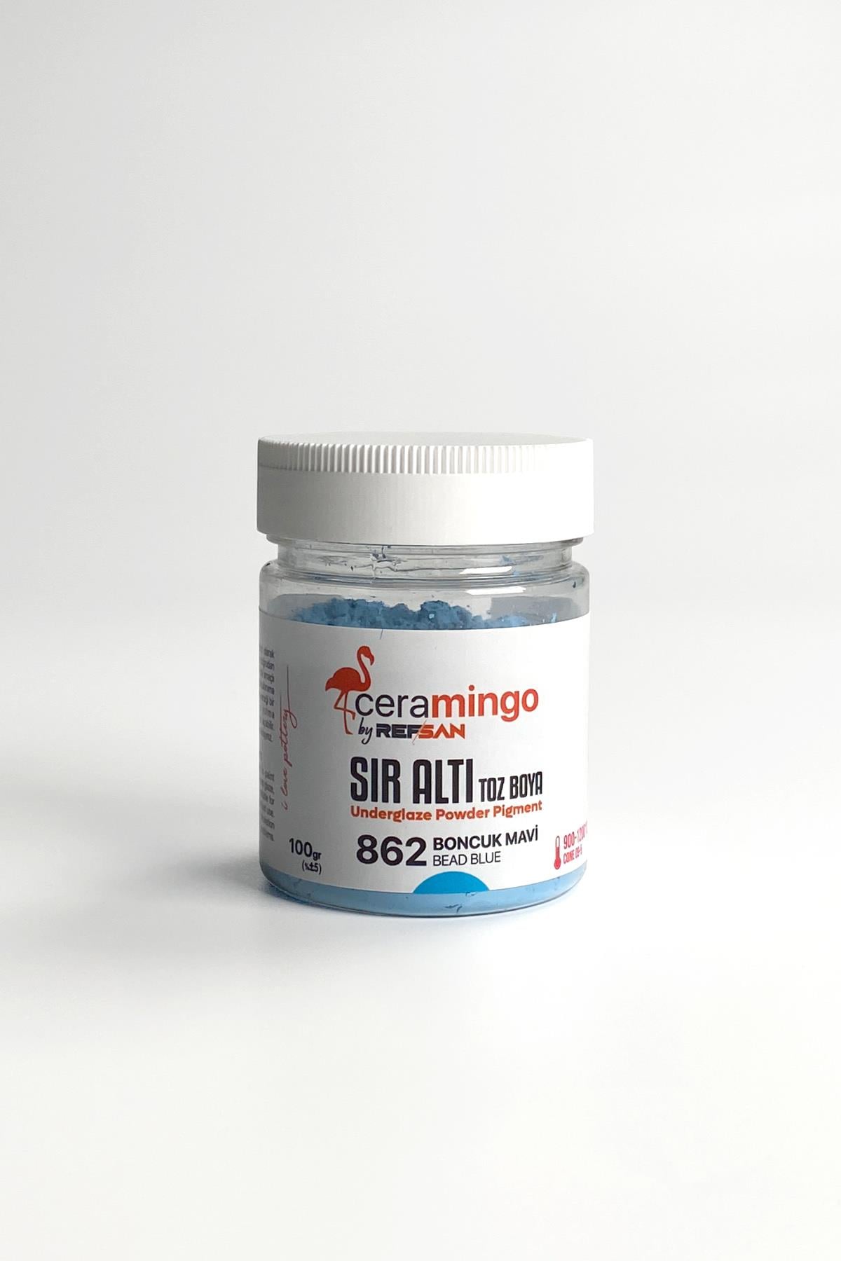 Underglaze Powder Dye 862 Turquoise Light Blue