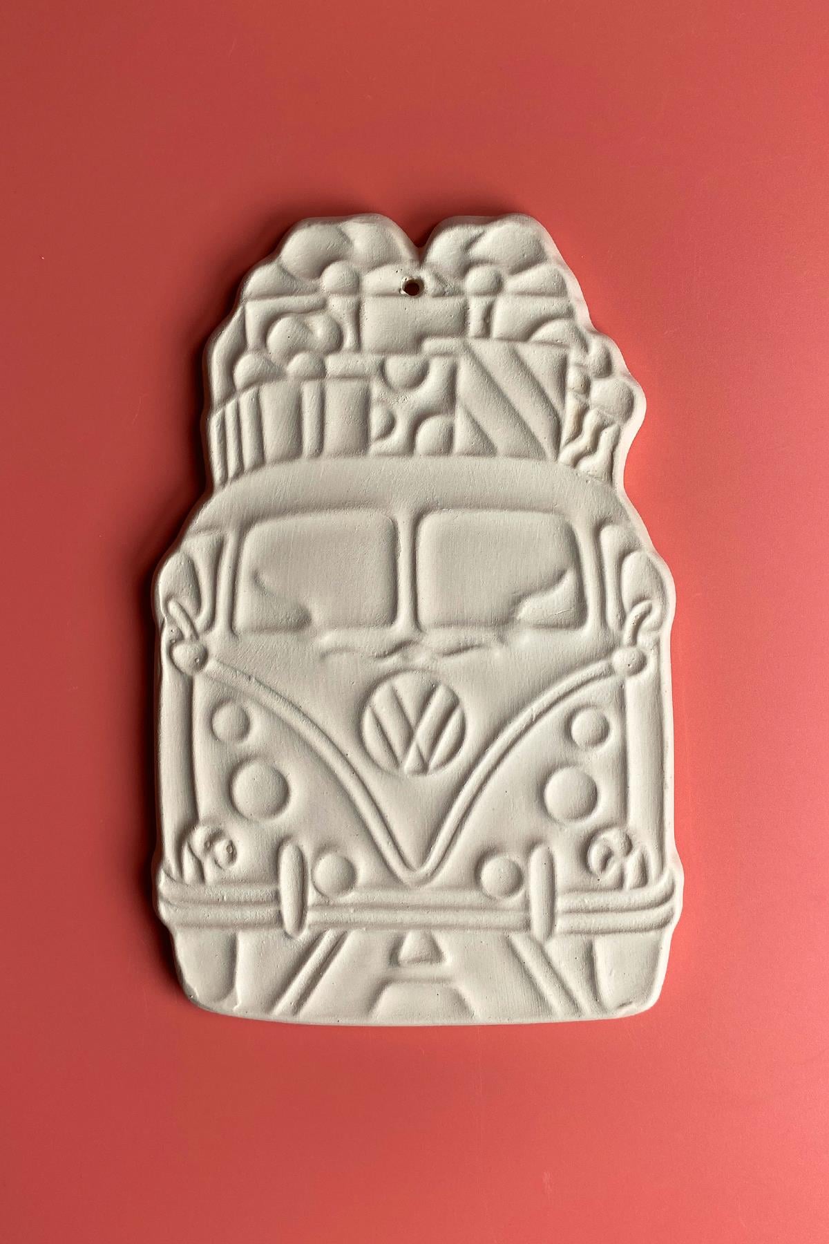 Wv Plaque Ceramic Bisque