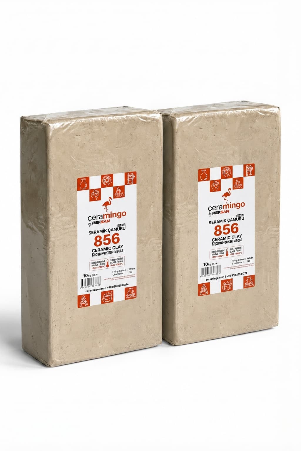 754 Seramik Çamuru Vakumlu 1050°C 10 Kg