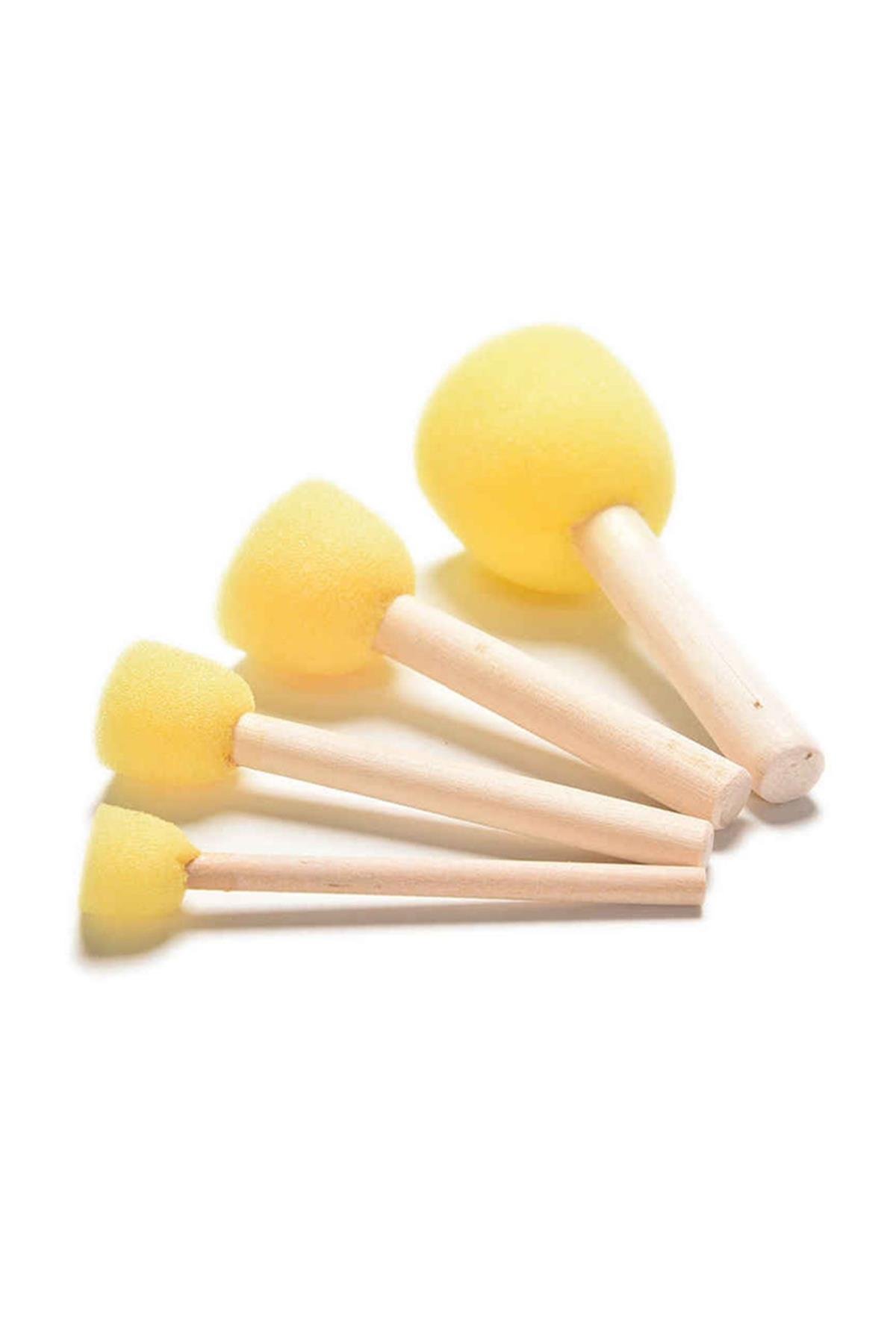 Ahşap Saplı Sarı Sünger Set