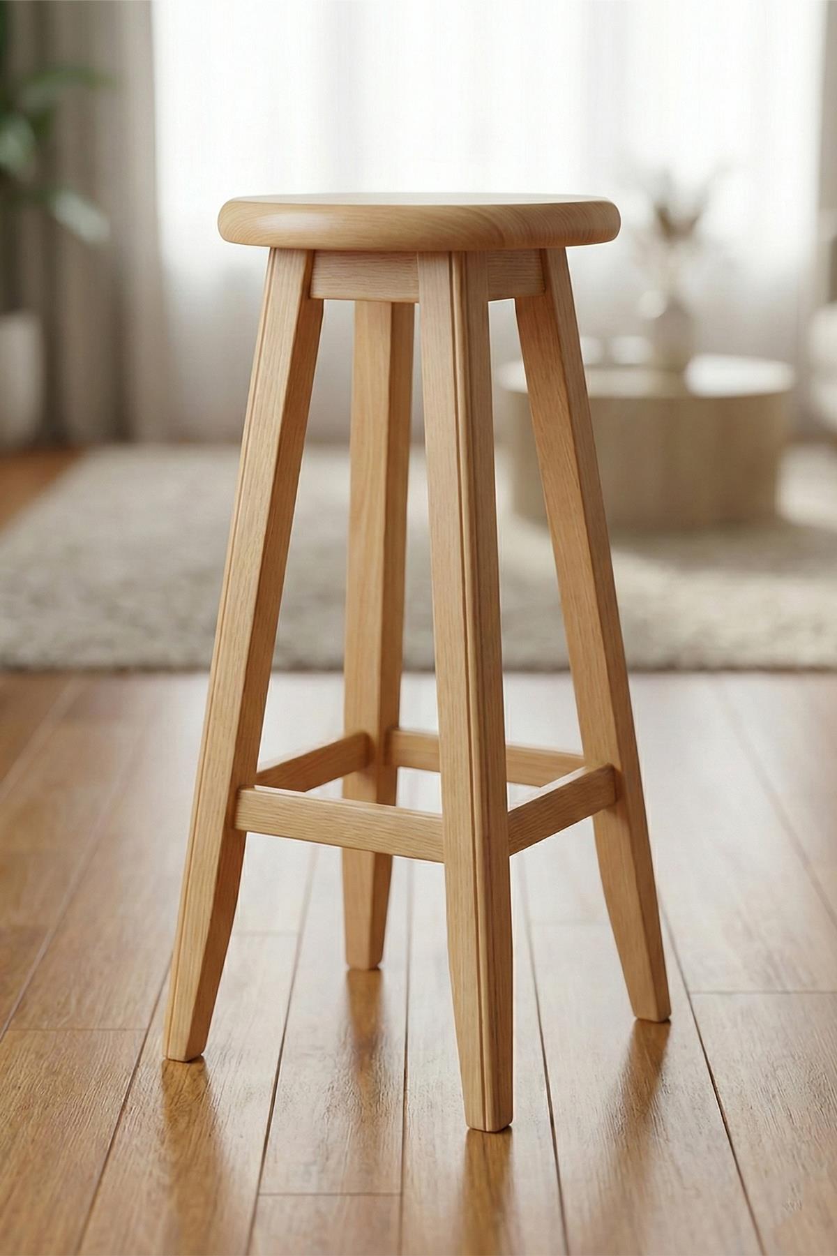 Ahşap Tabure - 60 CM