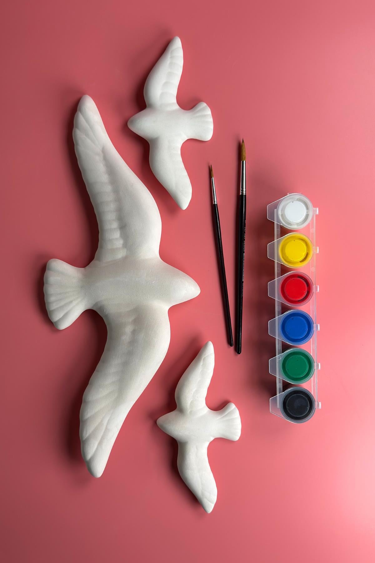 Akrilik Boyama Seti No:5 - Martı Ailesi