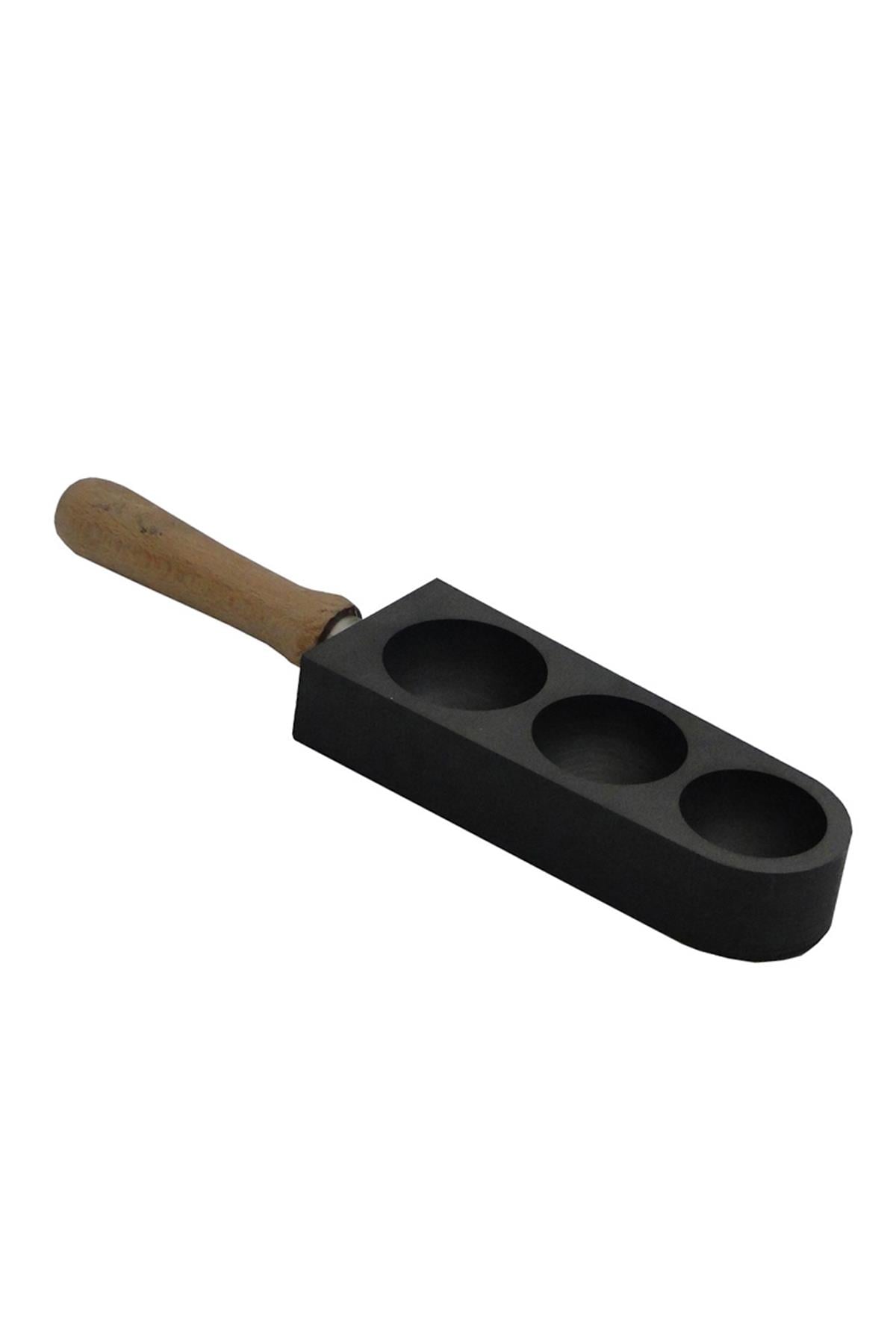 Flame Glass Working Triple Ball Graphite Mold