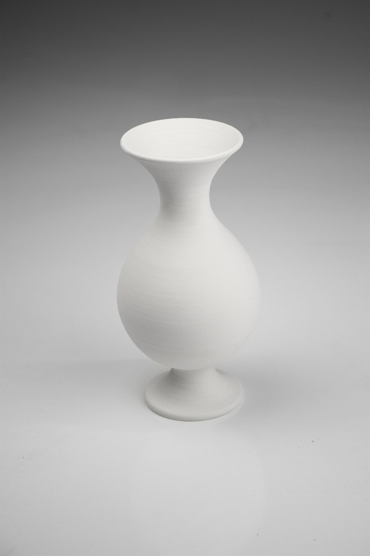 Legged Hyacinth Vase Ceramic Bisque