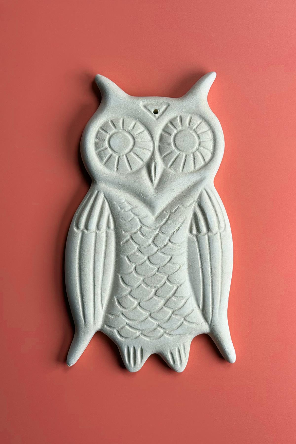 Owl Tile Bisque