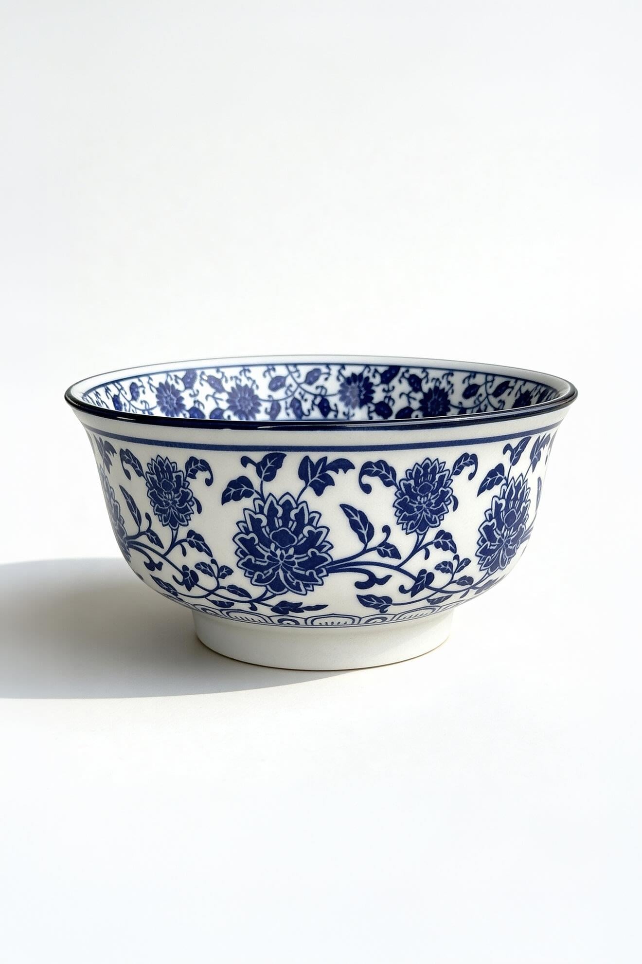 Chinoiserie Dokaratif Porselen Saksı 17,5 x 8,5 cm