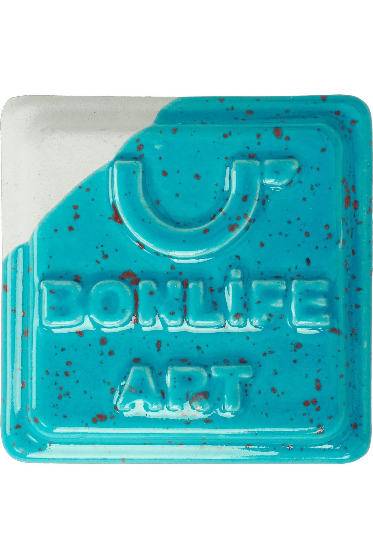 CR-108 Benekli Boncuk Mavi Seramik Artistik Sır