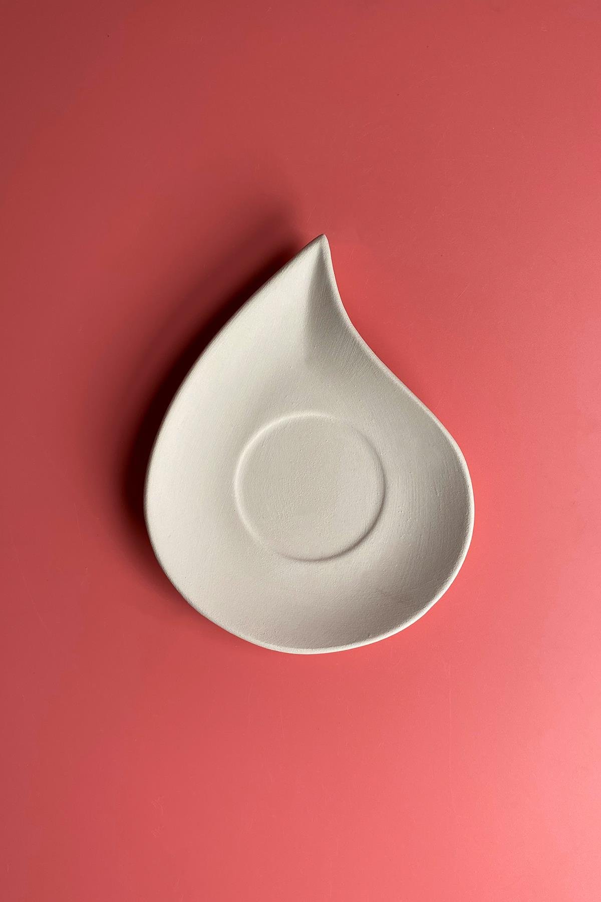 Блюдце с капелькой керамическое Bisque
