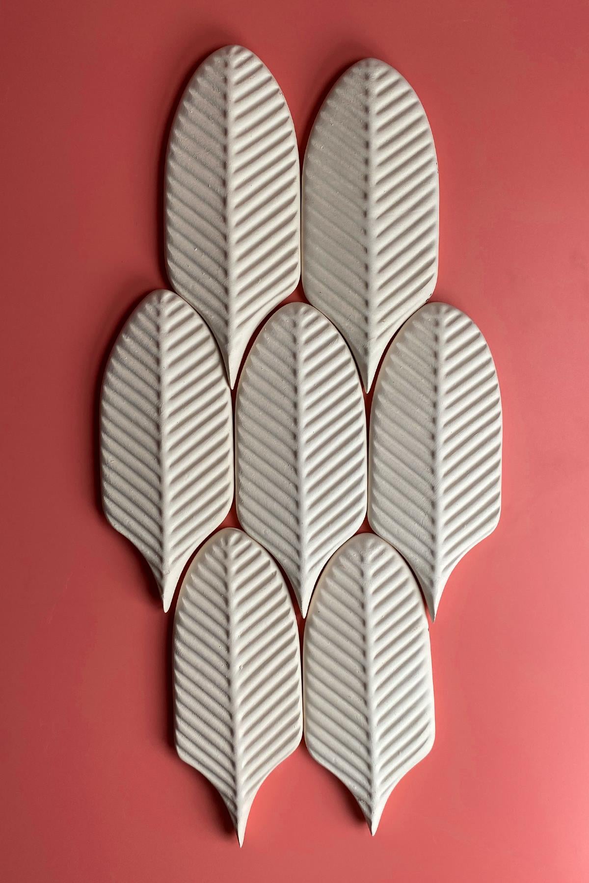 Ceramic Decorative Leaf Tile