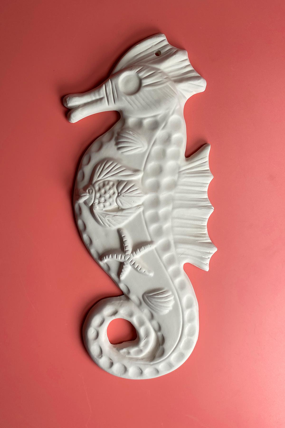 Sea Horse Ceramic Bisque