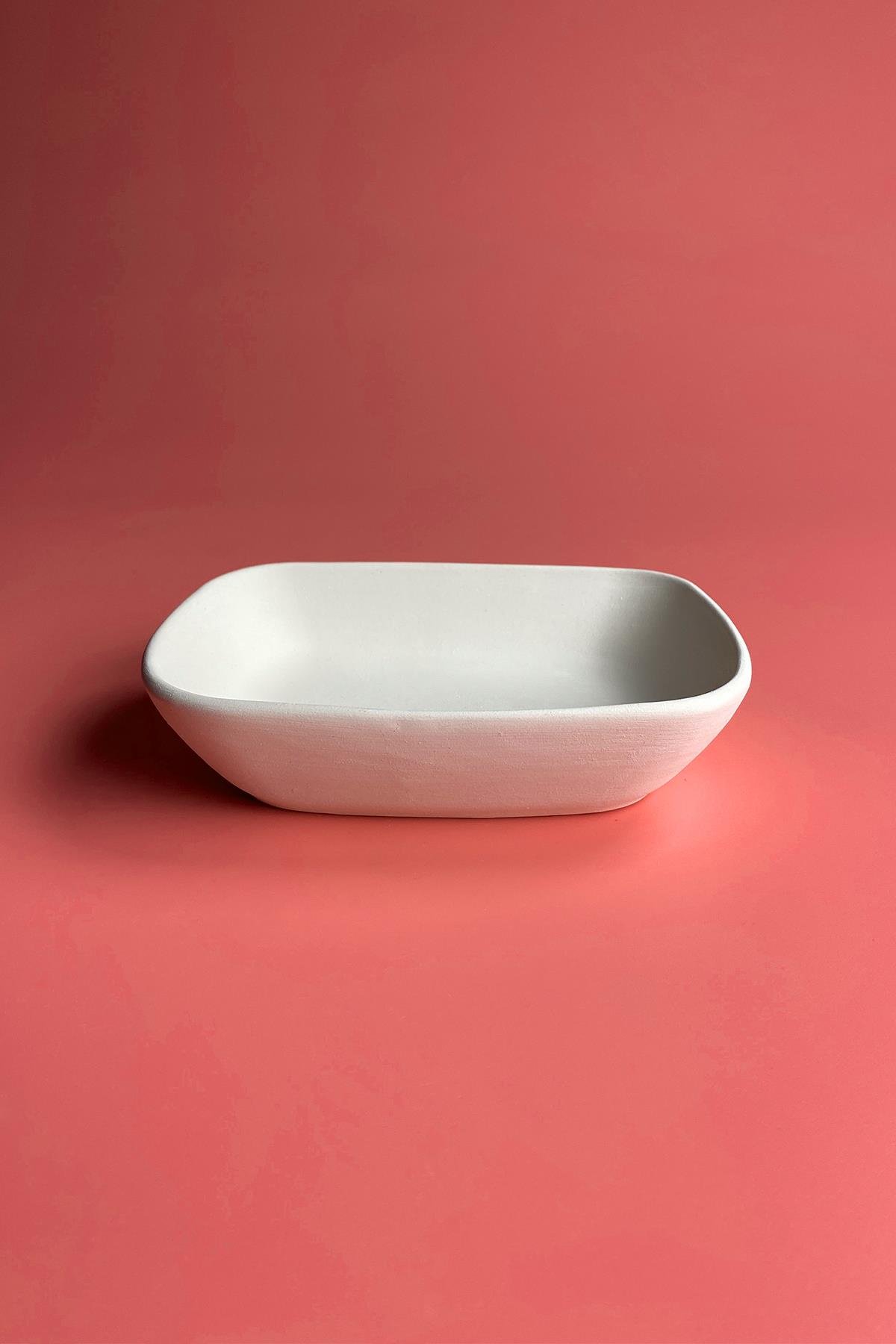 Upright Boat Appetizers Ceramic Bisque 2 Pieces