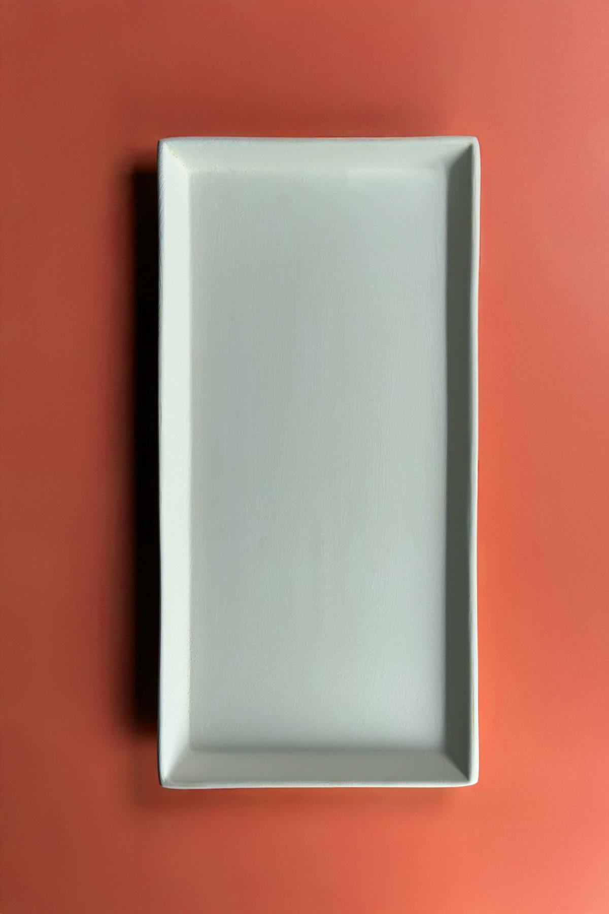 Dikdörtgen Tepsi Seramik Bisküvi