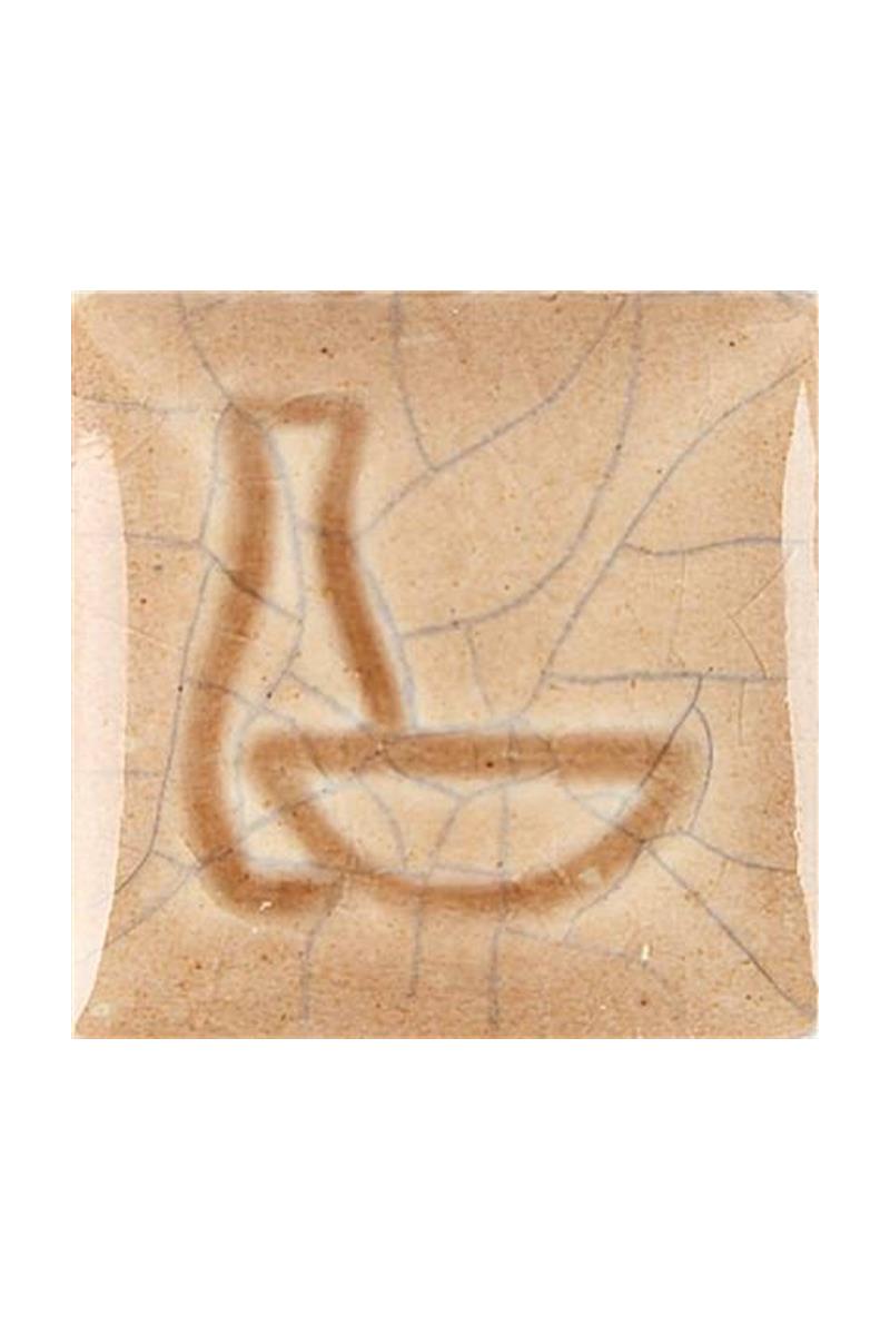 Глазурь Duncan Cr822 Мокко с кремовыми кракелюрами