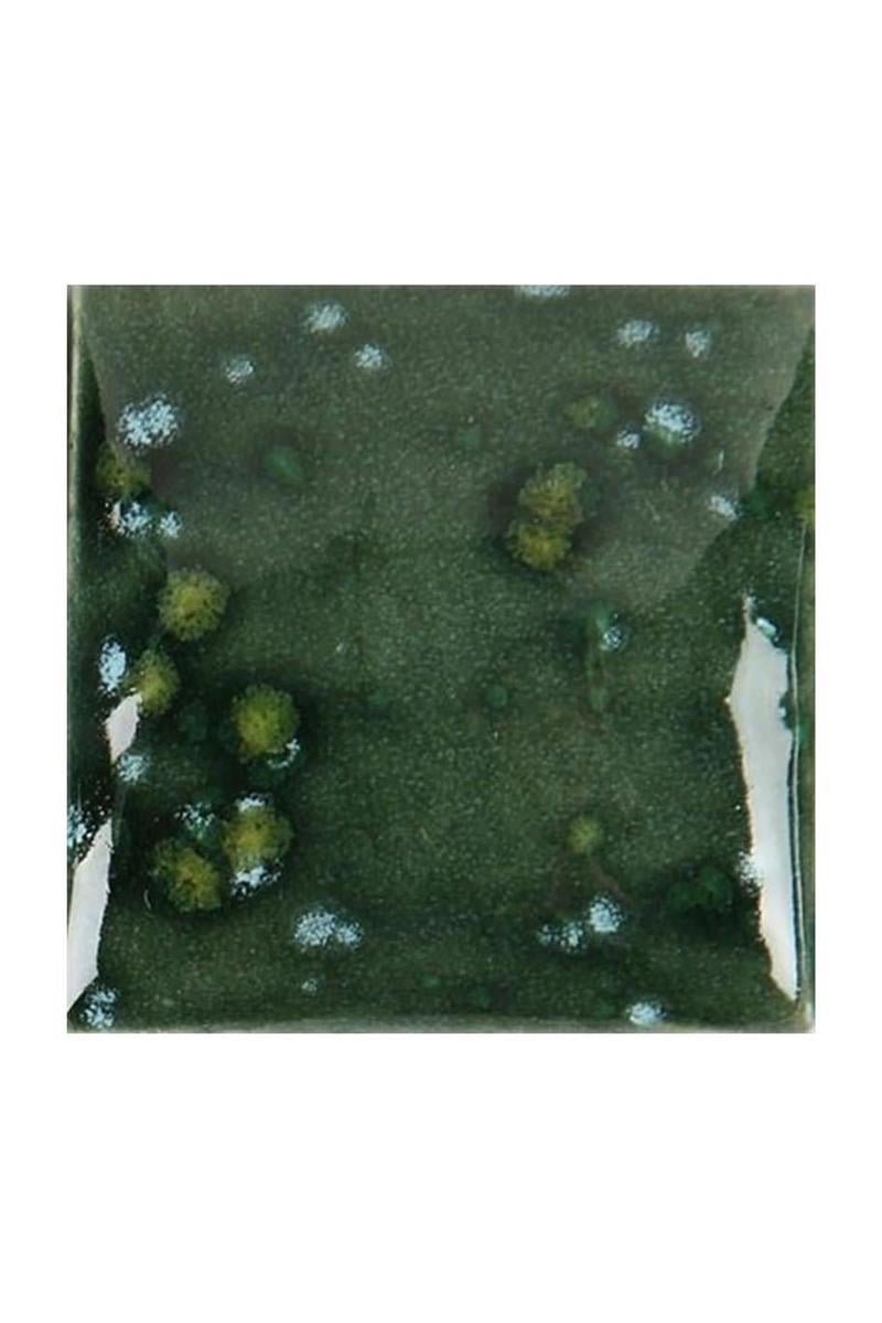 Duncan Cr909 Моховая зеленая глазурь с кристаллами