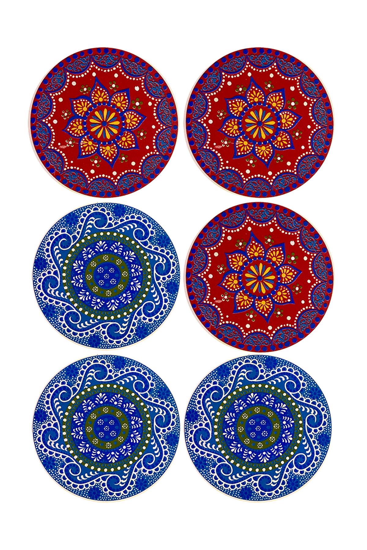 E005-1 Çini Desenli Sır Altı Dekal 12 cm