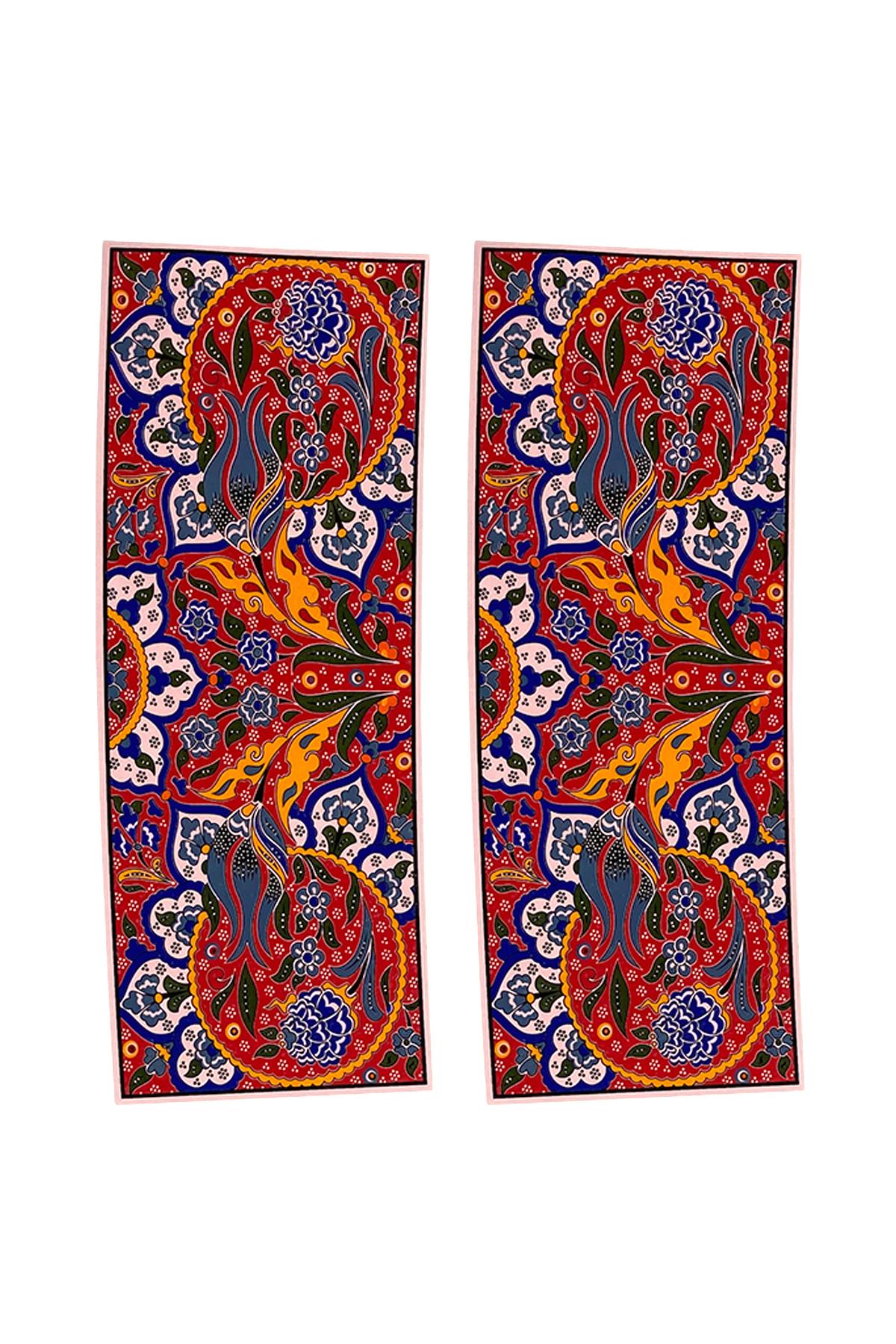 E101-2 Çini Desenli Sır Altı Dekal 9x23 cm