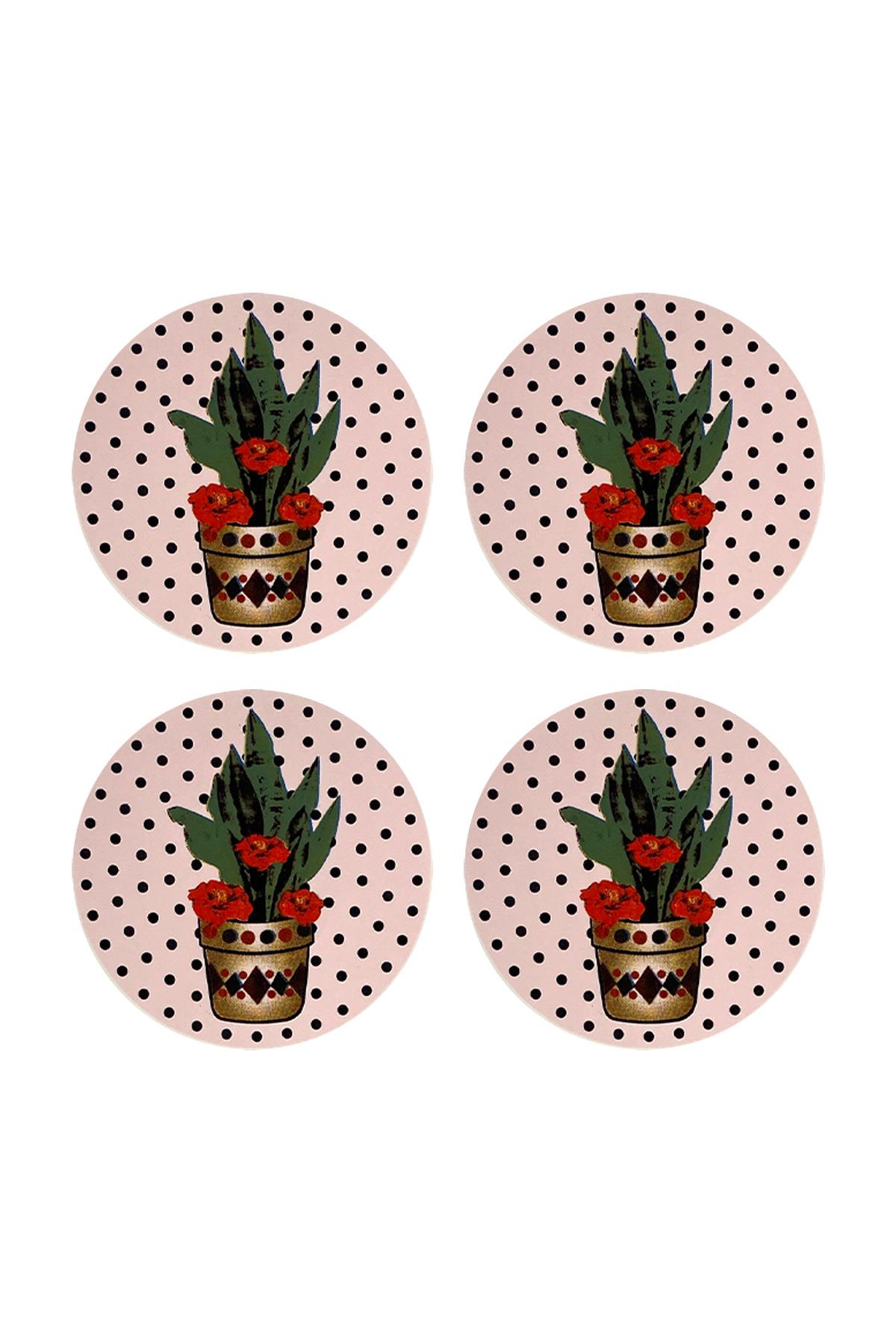 E231-2 Kaktüs Desenli Sır Altı Dekal 12x50 cm