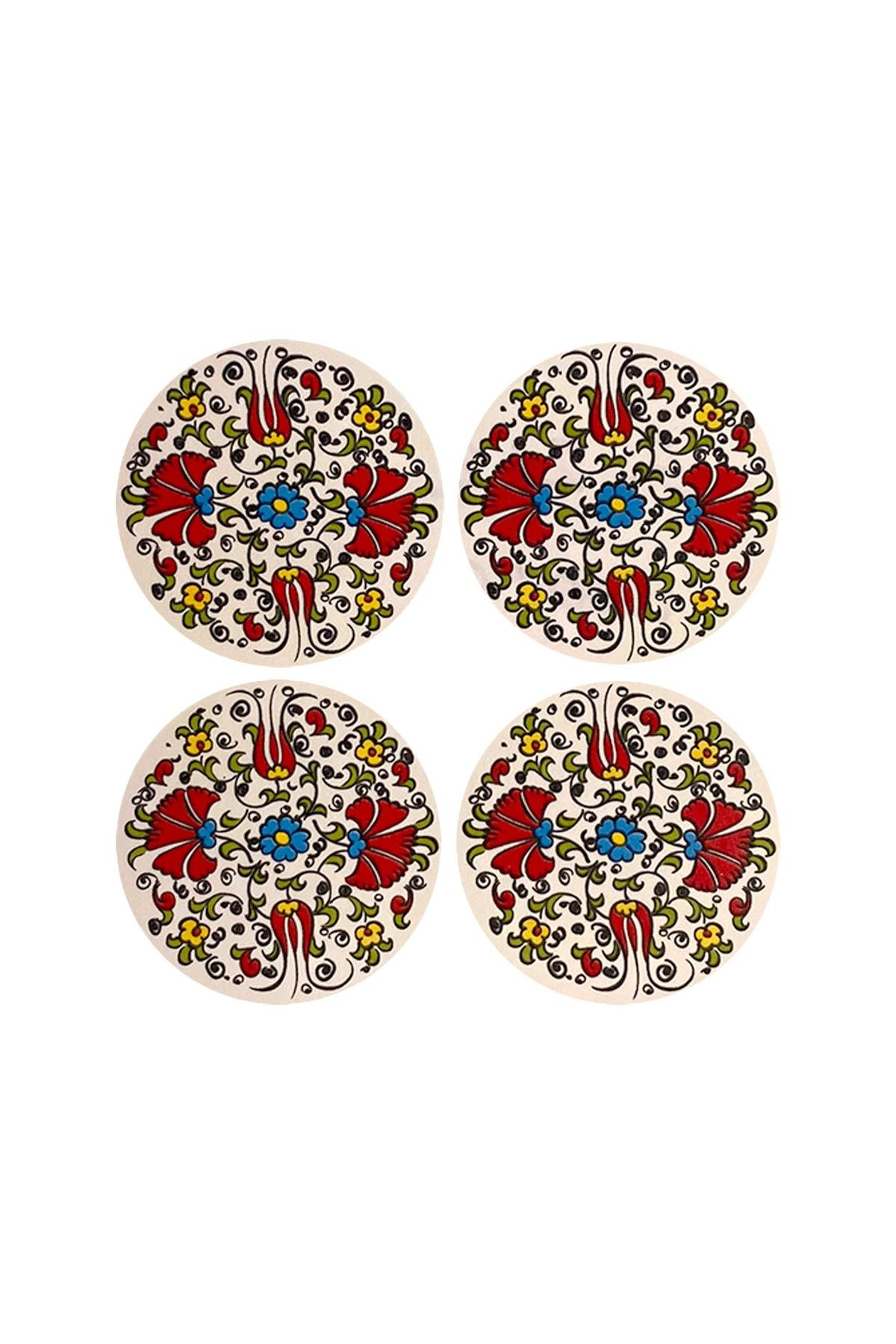 E262-2 Çini Desenli Sır Altı Dekal 13x13 cm