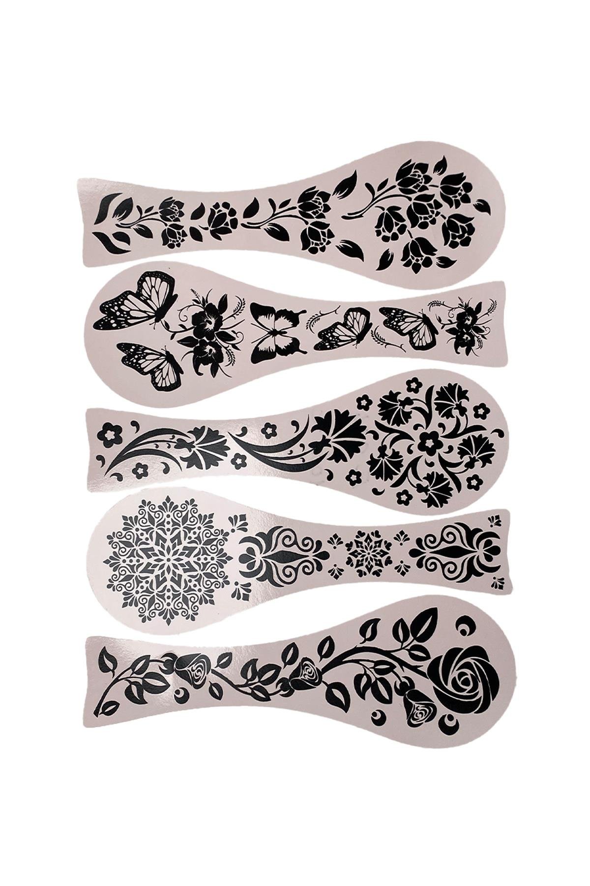 E264-3 Çini Desenli Sır Altı Dekal 24 cm