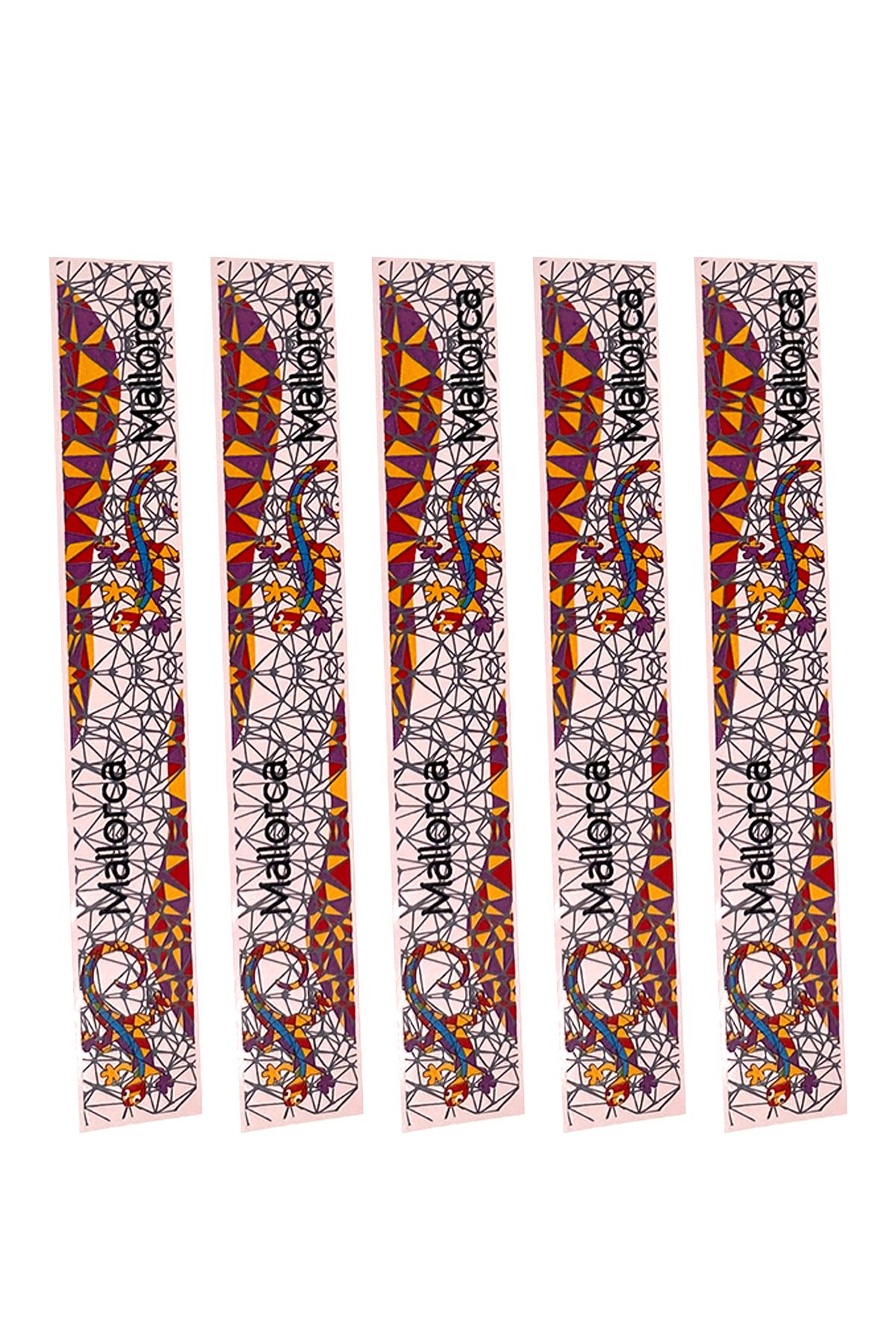 E344-2 Çini Desenli Sır Altı Dekal 3x23 cm