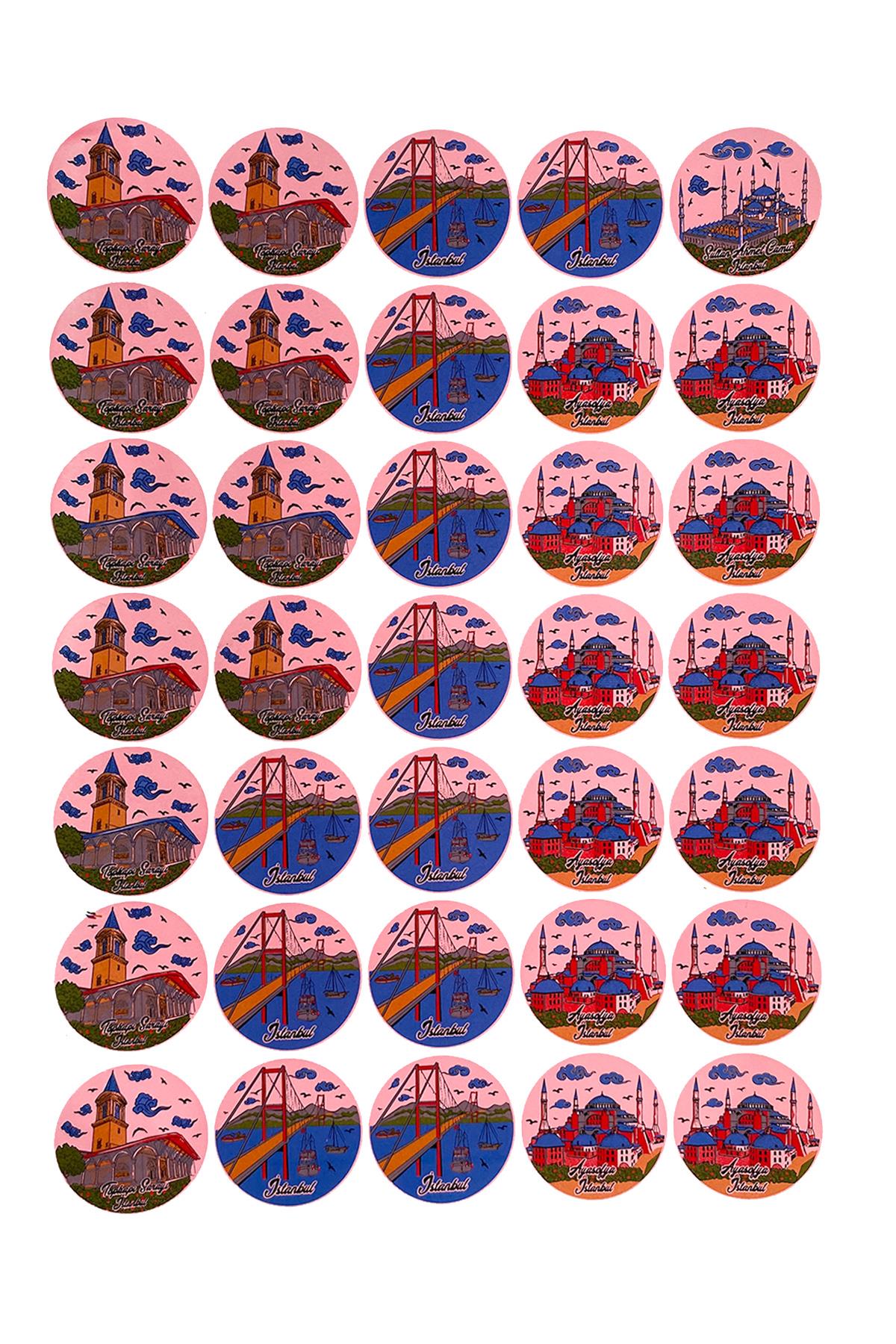 E400-2 Çini Desenli Sır Altı Dekal 35x50 cm