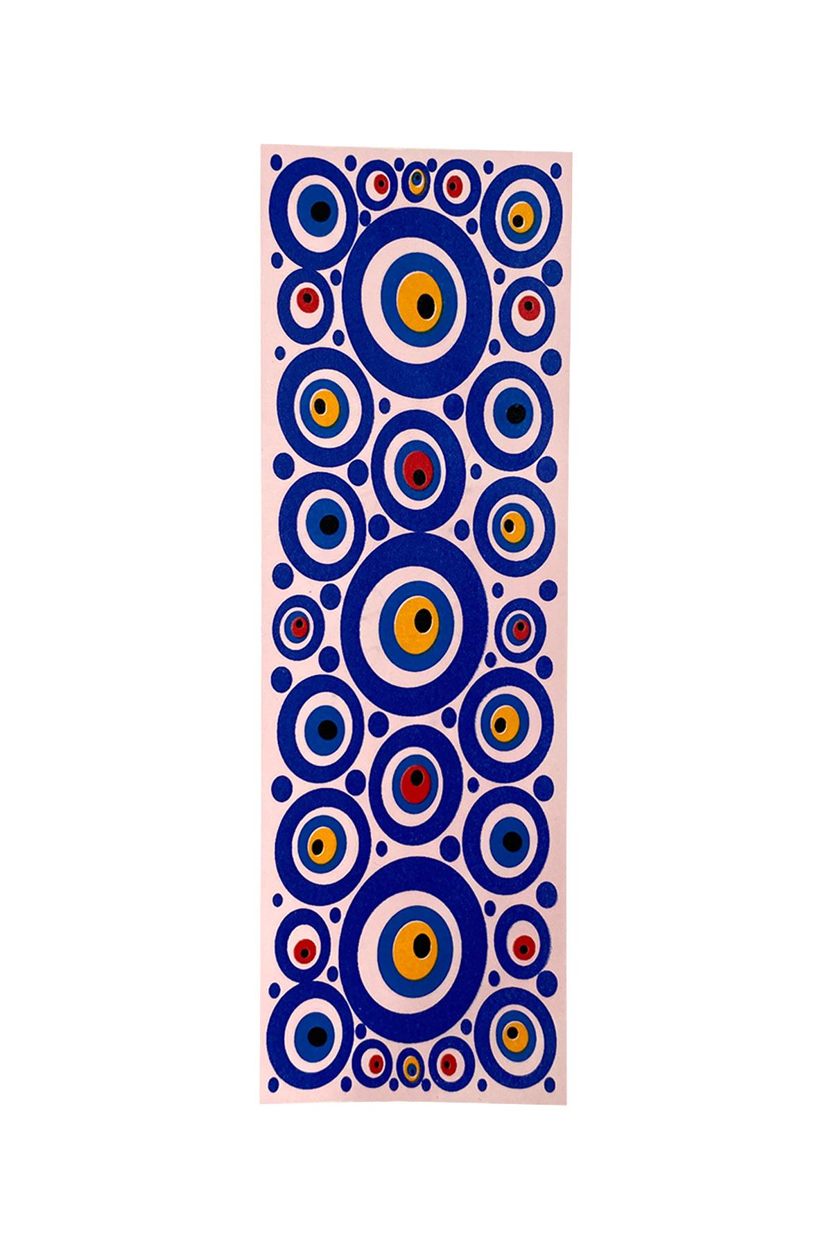 E488-3 Çini Desenli Sır Altı Dekal 7x21 cm