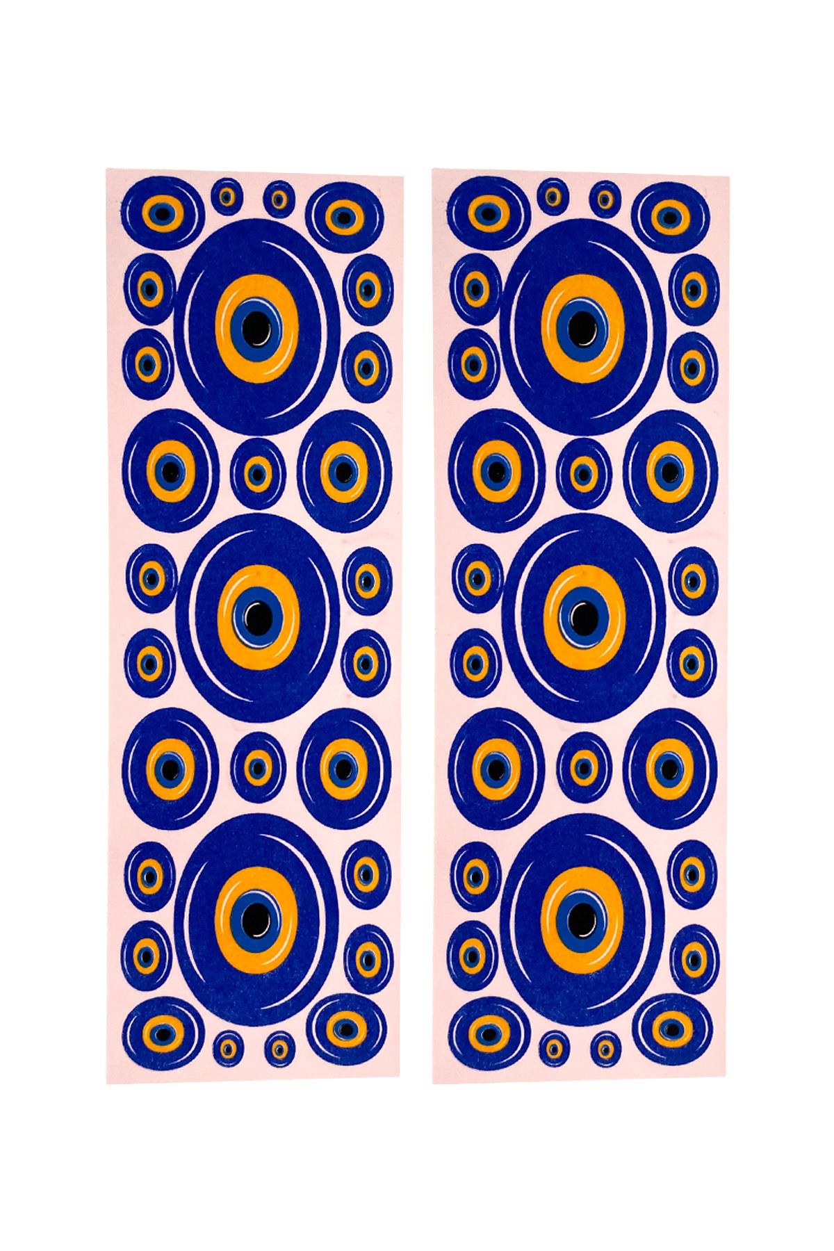 E488-4 Çini Desenli Sır Altı Dekal 7x21 cm