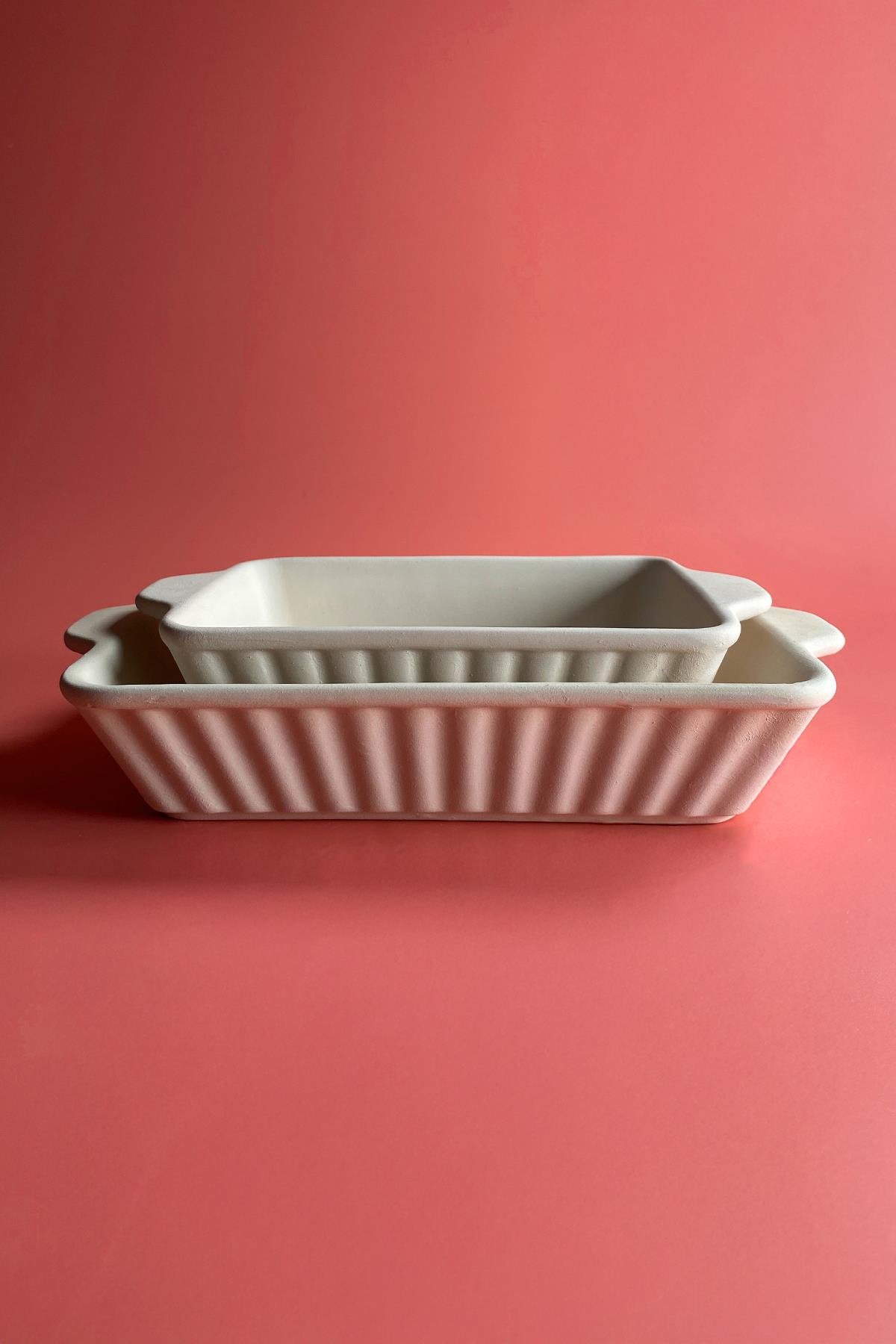 Fırın Kabı 22cm - Seramik Bisküvi