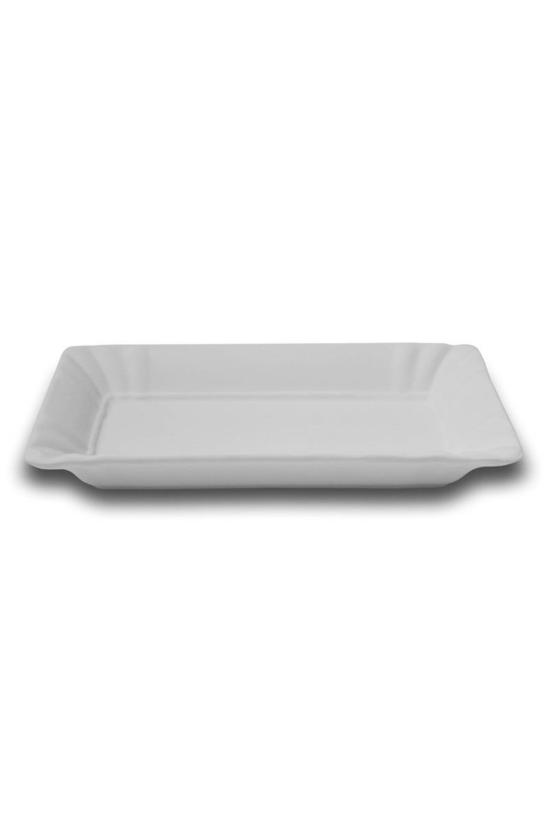 River Rectangle Plate Ceramic Bisque