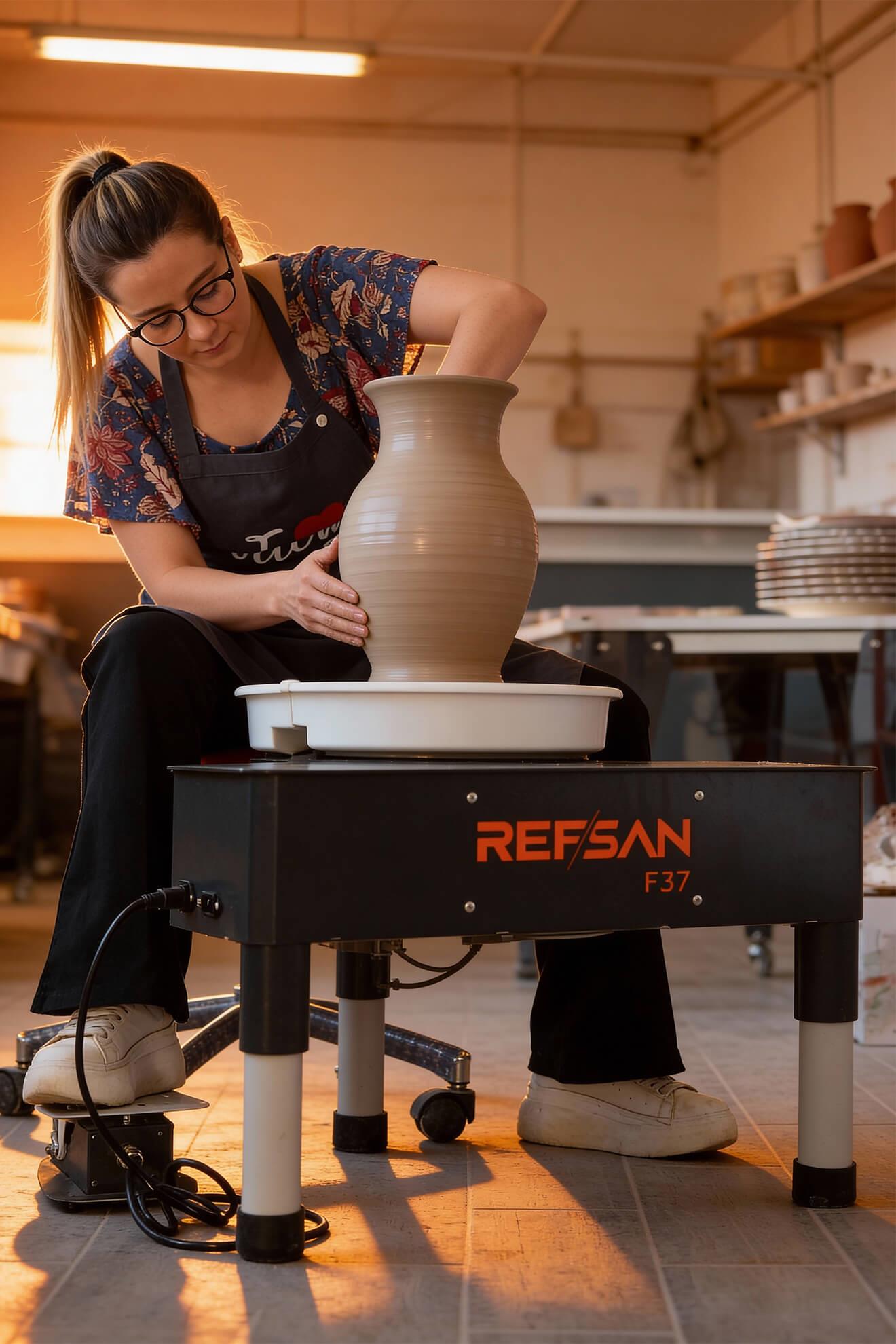 Çömlekçi Tornası Kaleo F37 - Refsan