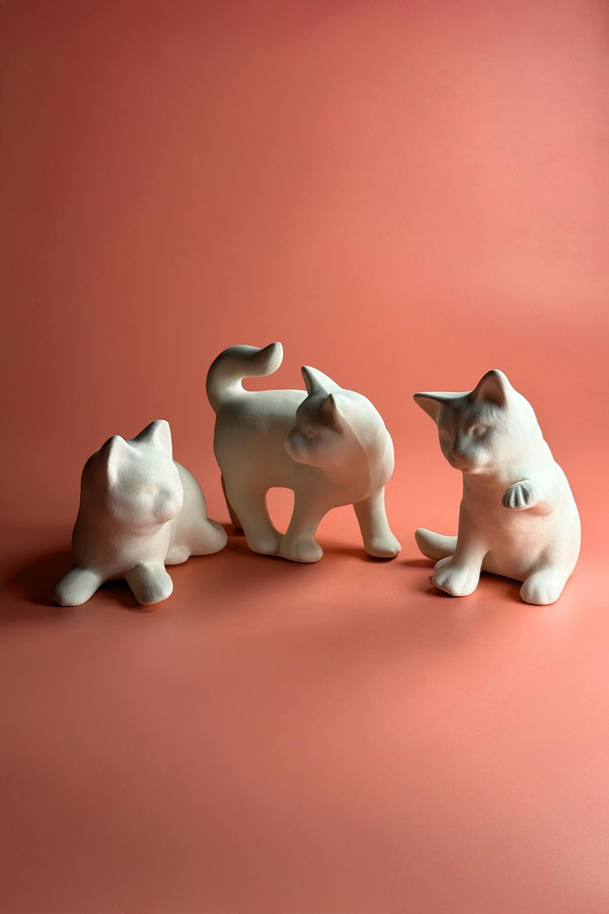 Cats Ceramic Bisquewares (3 Pcs)