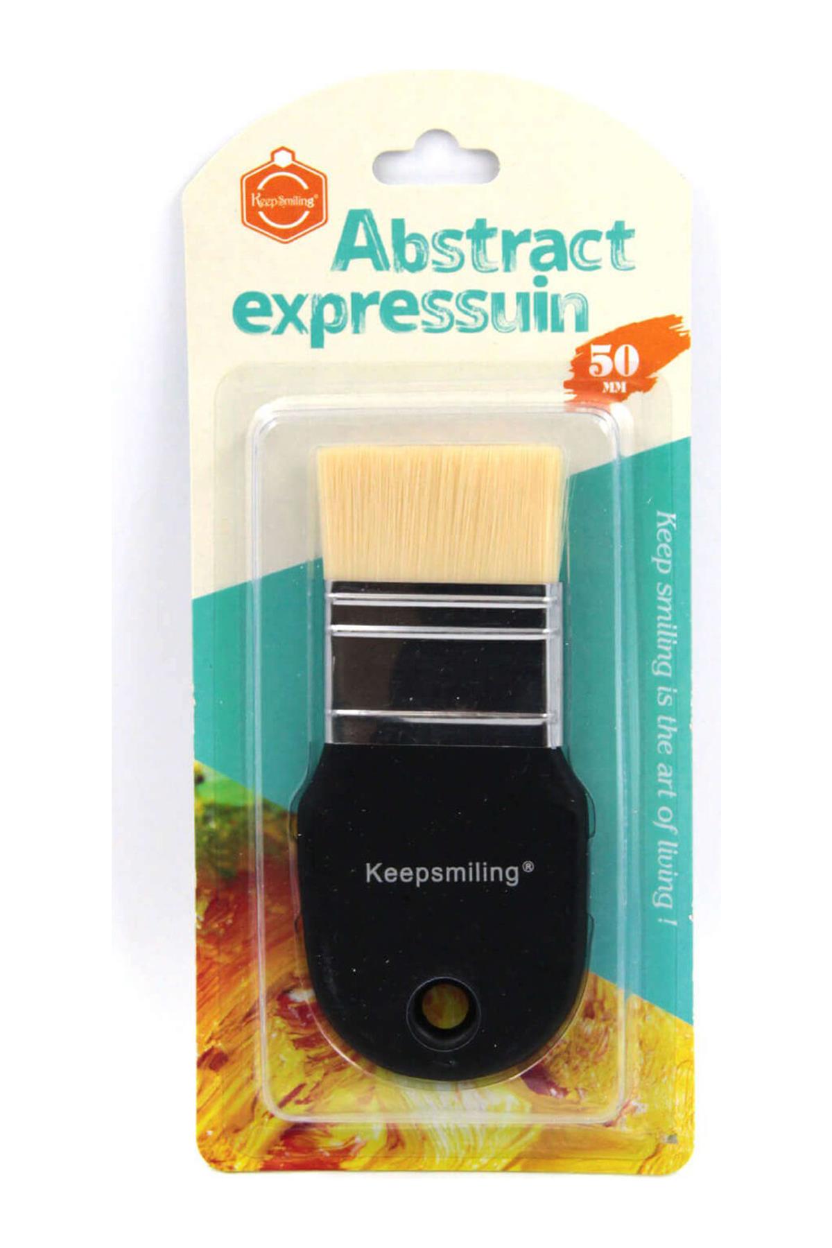 Keep Smiling Abstract Expressuin Fırça